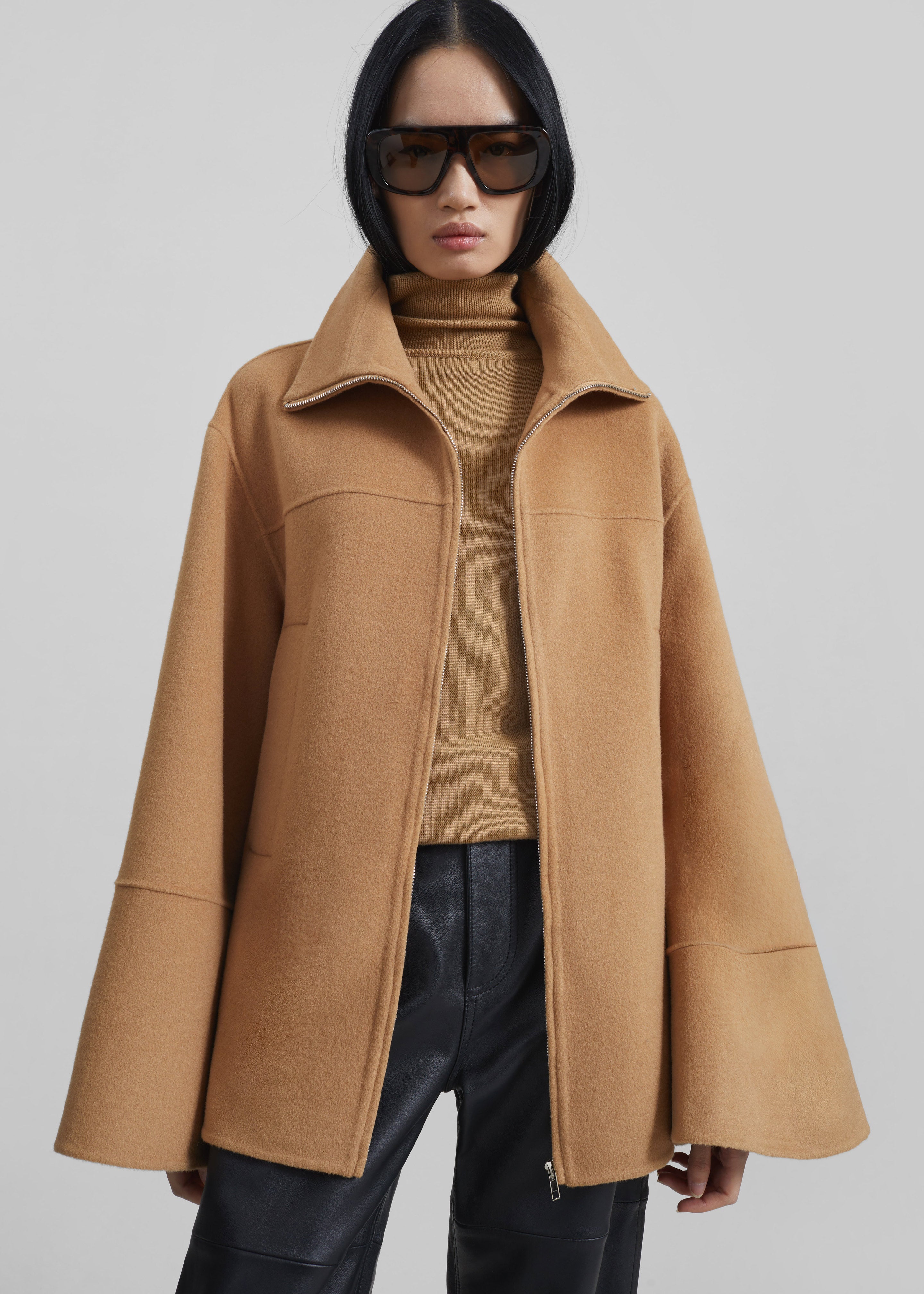 Imphal Belted Wool Jacket - Camel – The Frankie Shop