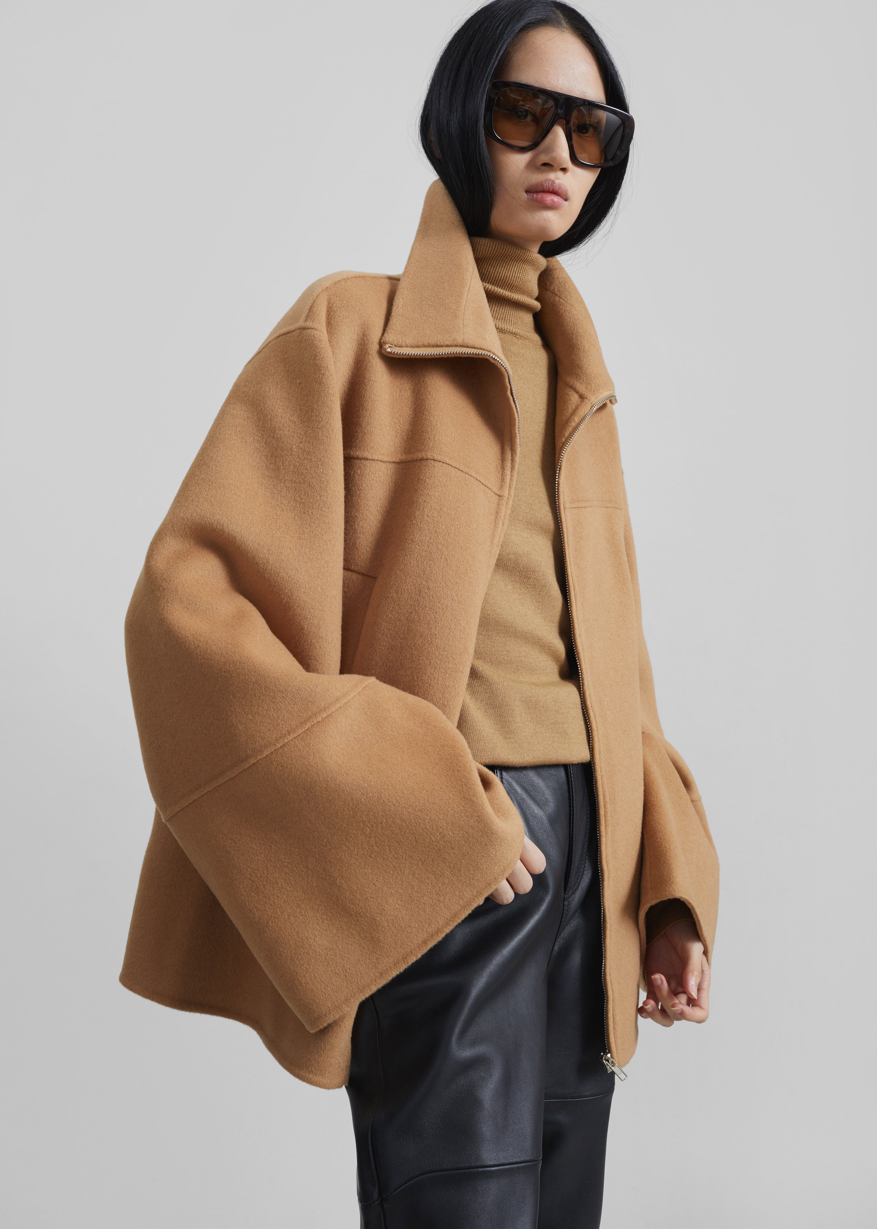 Imphal Belted Wool Jacket - Camel – The Frankie Shop