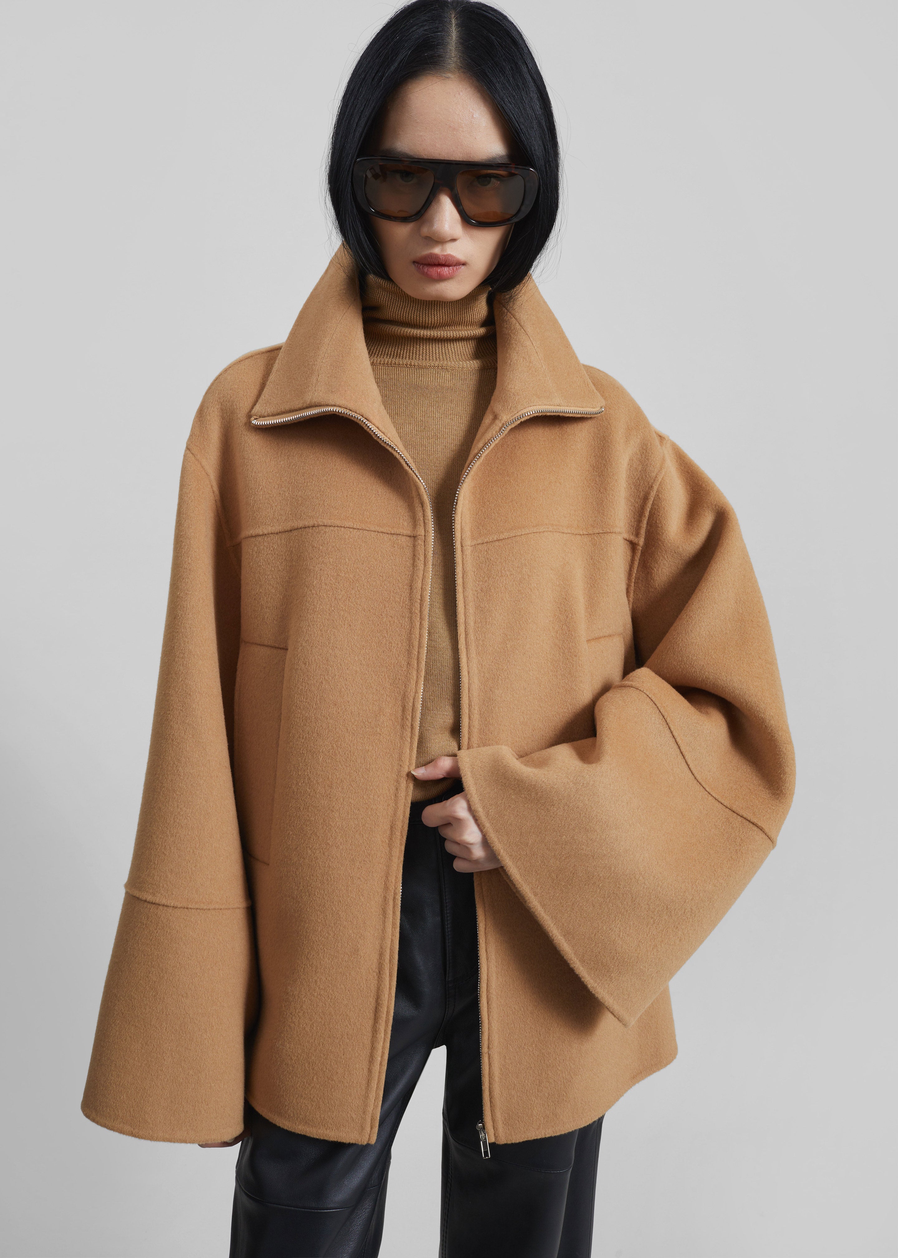 Imphal Belted Wool Jacket - Camel - 6