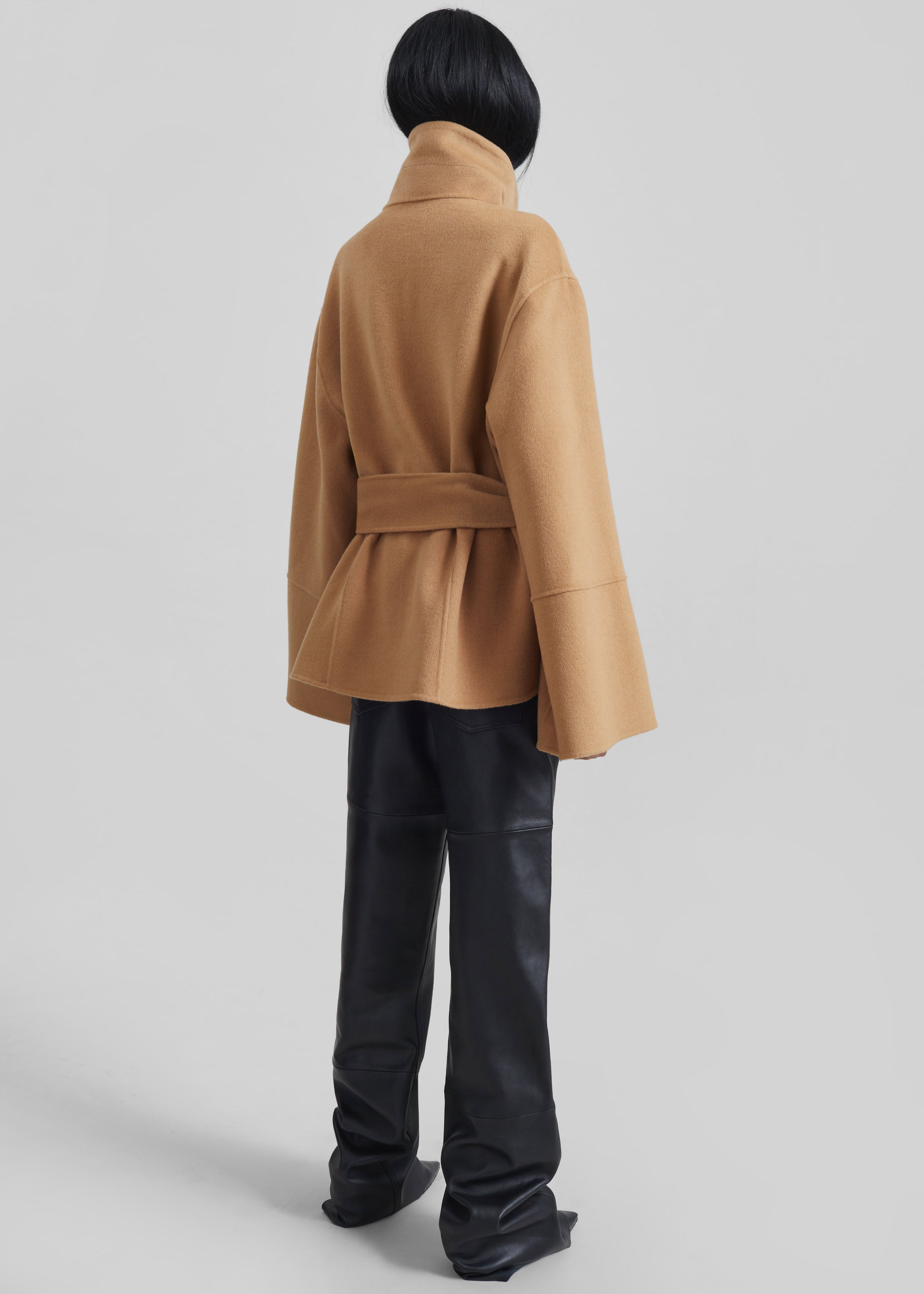 Imphal Belted Wool Jacket - Camel – The Frankie Shop