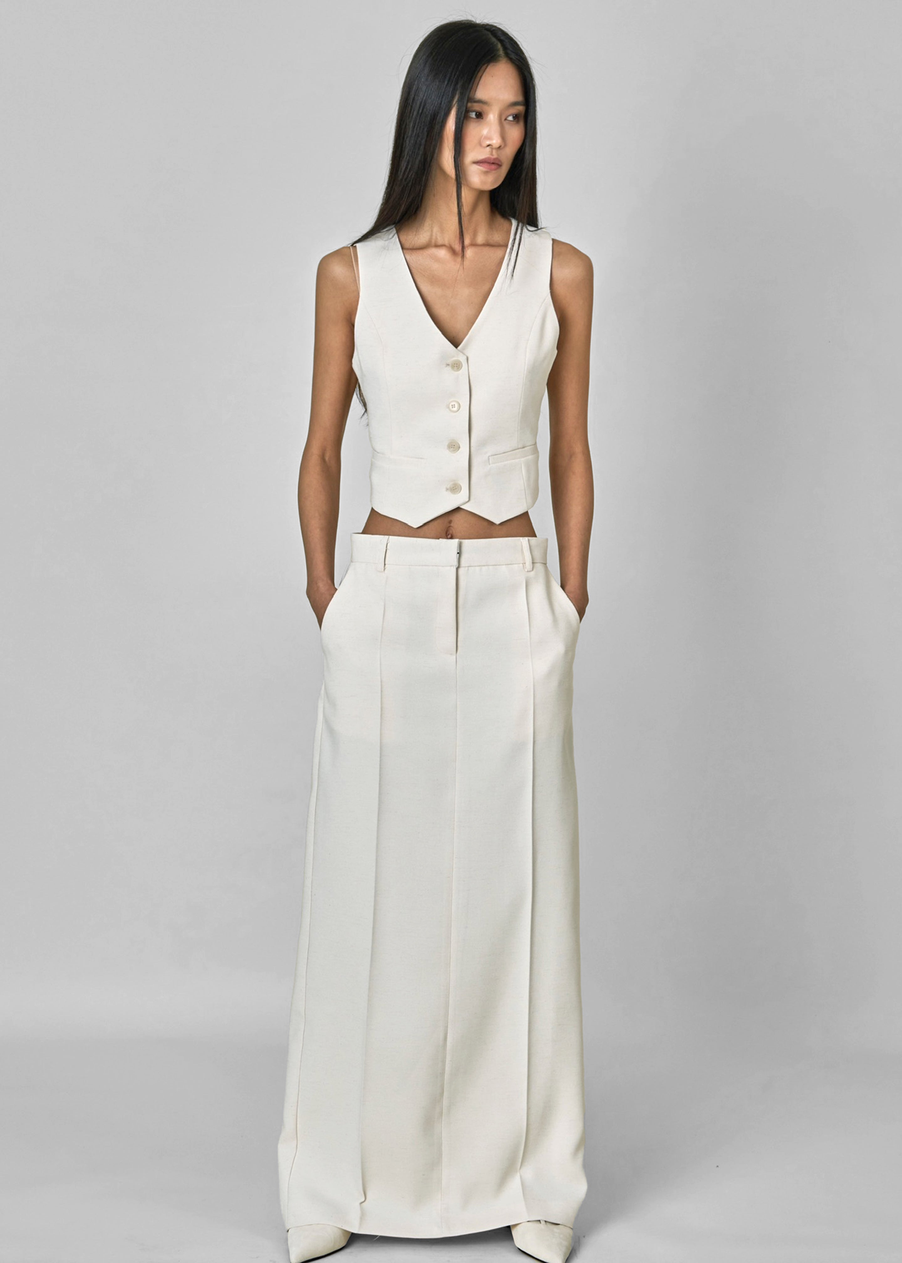 Indio Maxi Skirt - Off White - 3