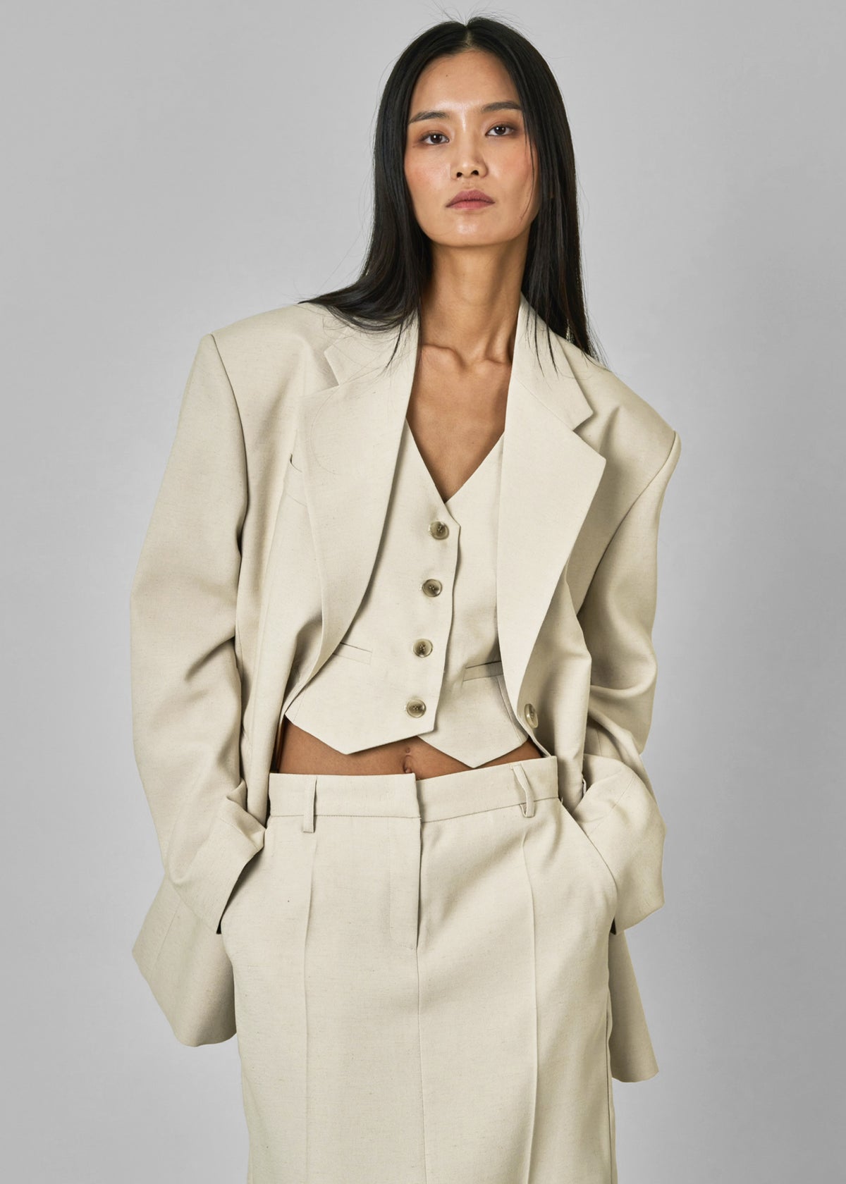 Indio Vest - Beige - 4