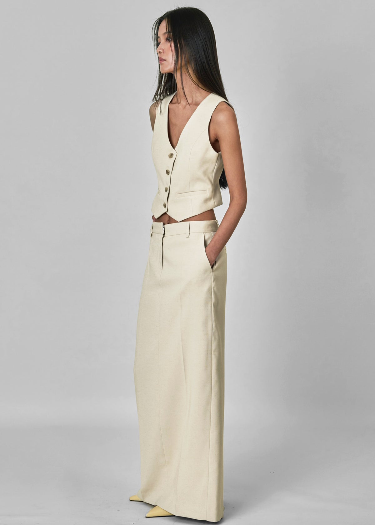 Indio Vest - Beige - 5