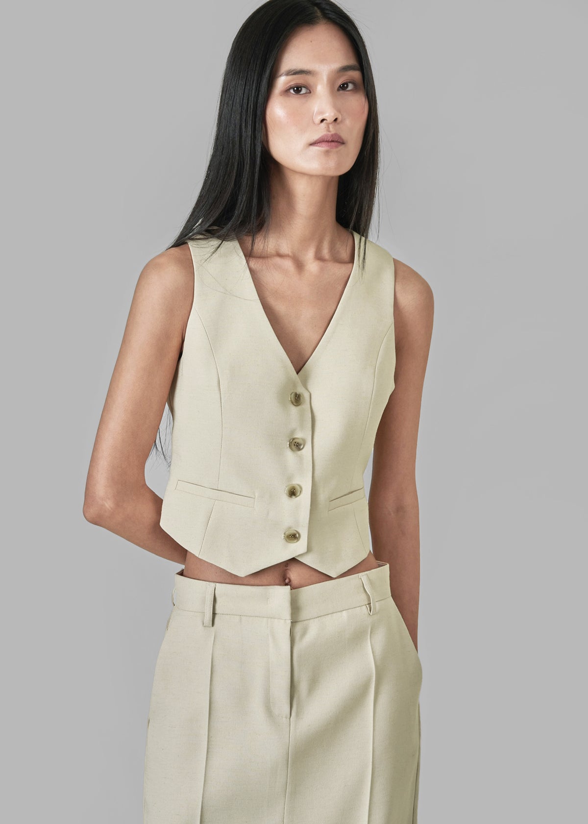 Indio Vest - Beige - 8