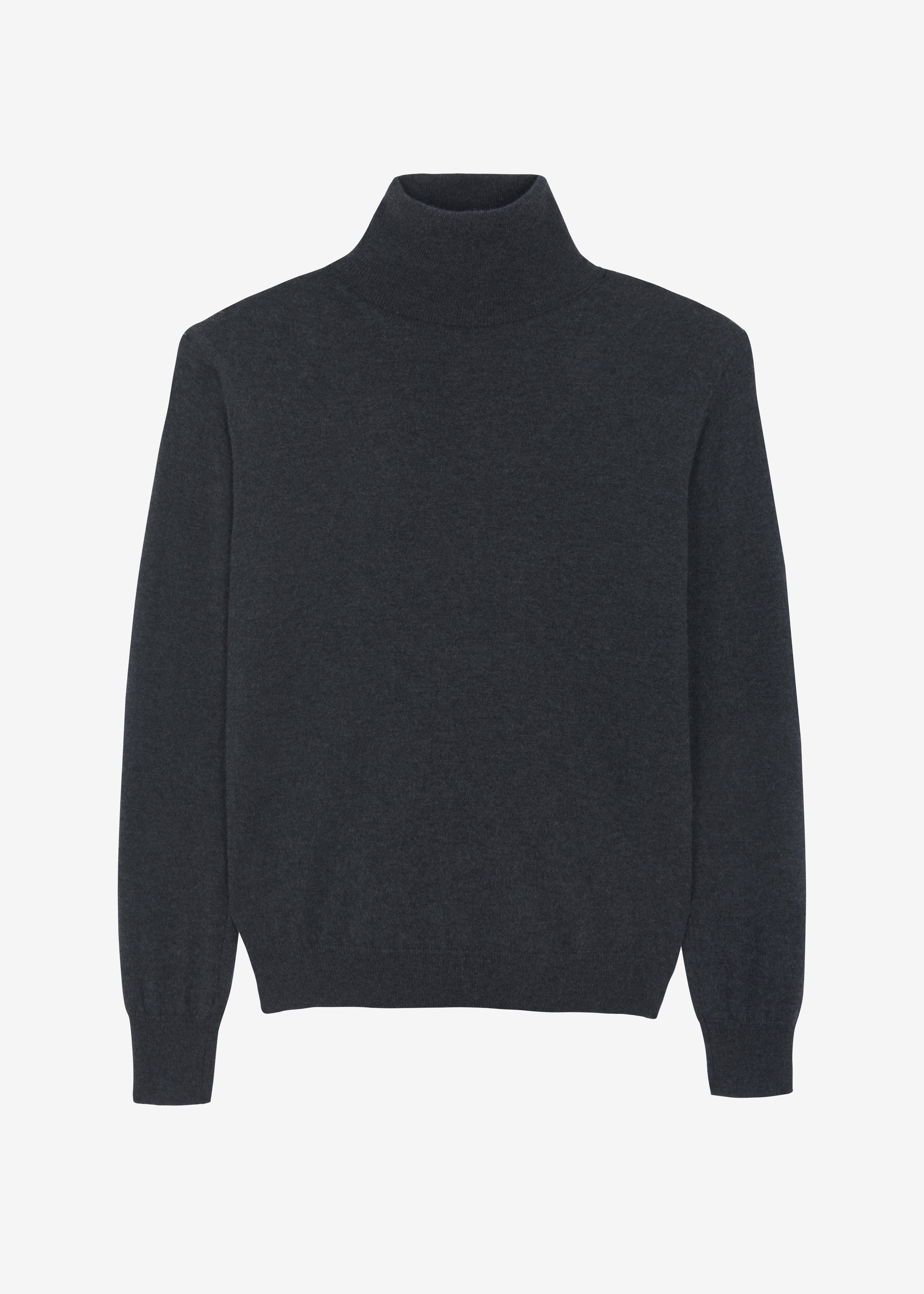 Ines Thin Padded Turtleneck - Charcoal - 12