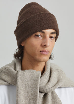 Inko Cashmere Beanie - Brown