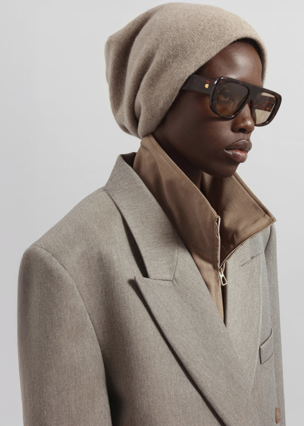 Inko Cashmere Beanie - Taupe