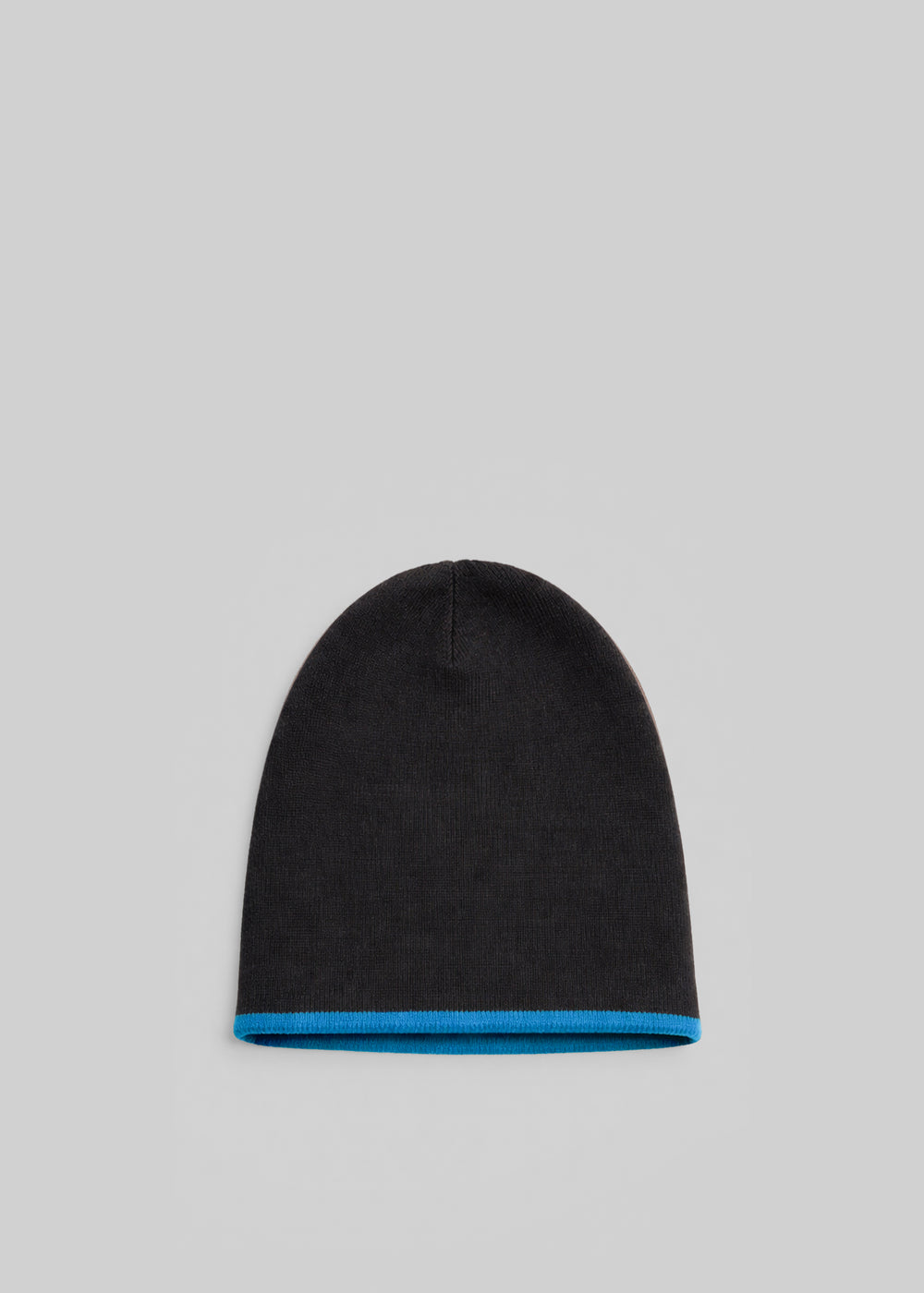 Inko Cashmere Reversible Beanie - Black/Blue
