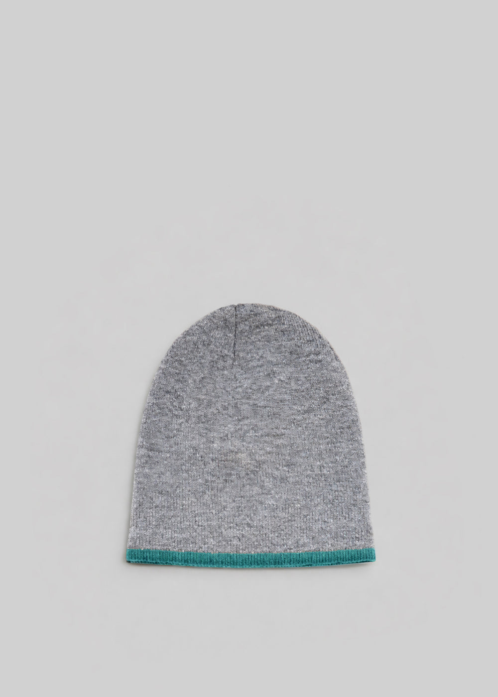 Inko Cashmere Reversible Beanie - Green/Grey