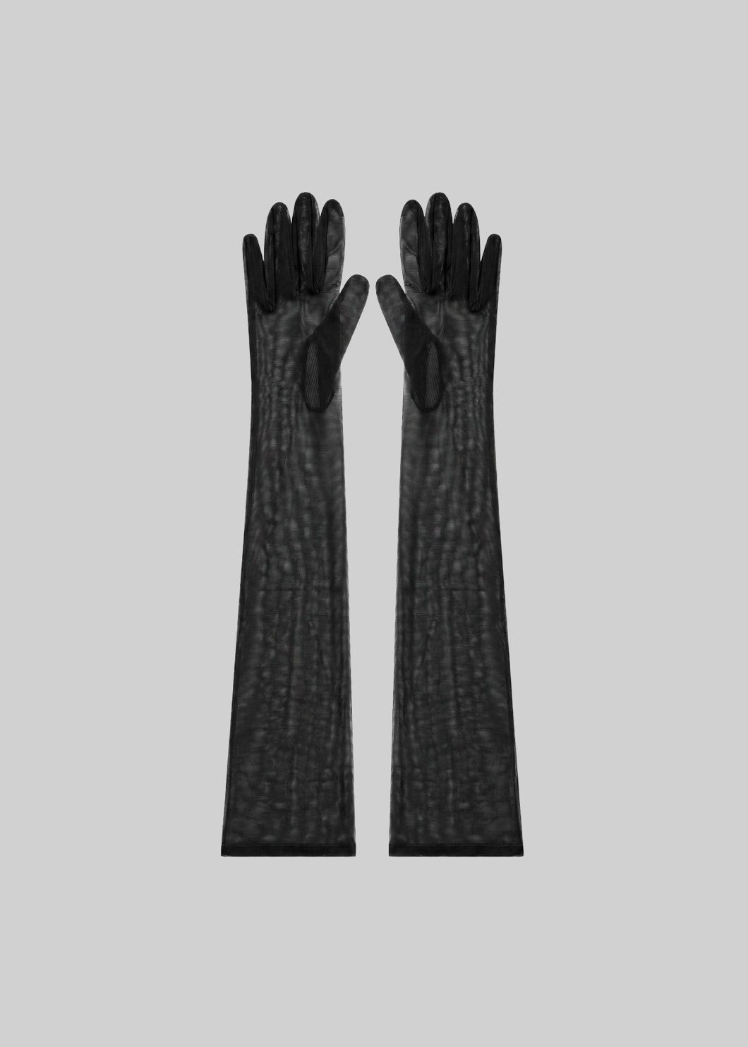 Inna Mesh Long Gloves - Black