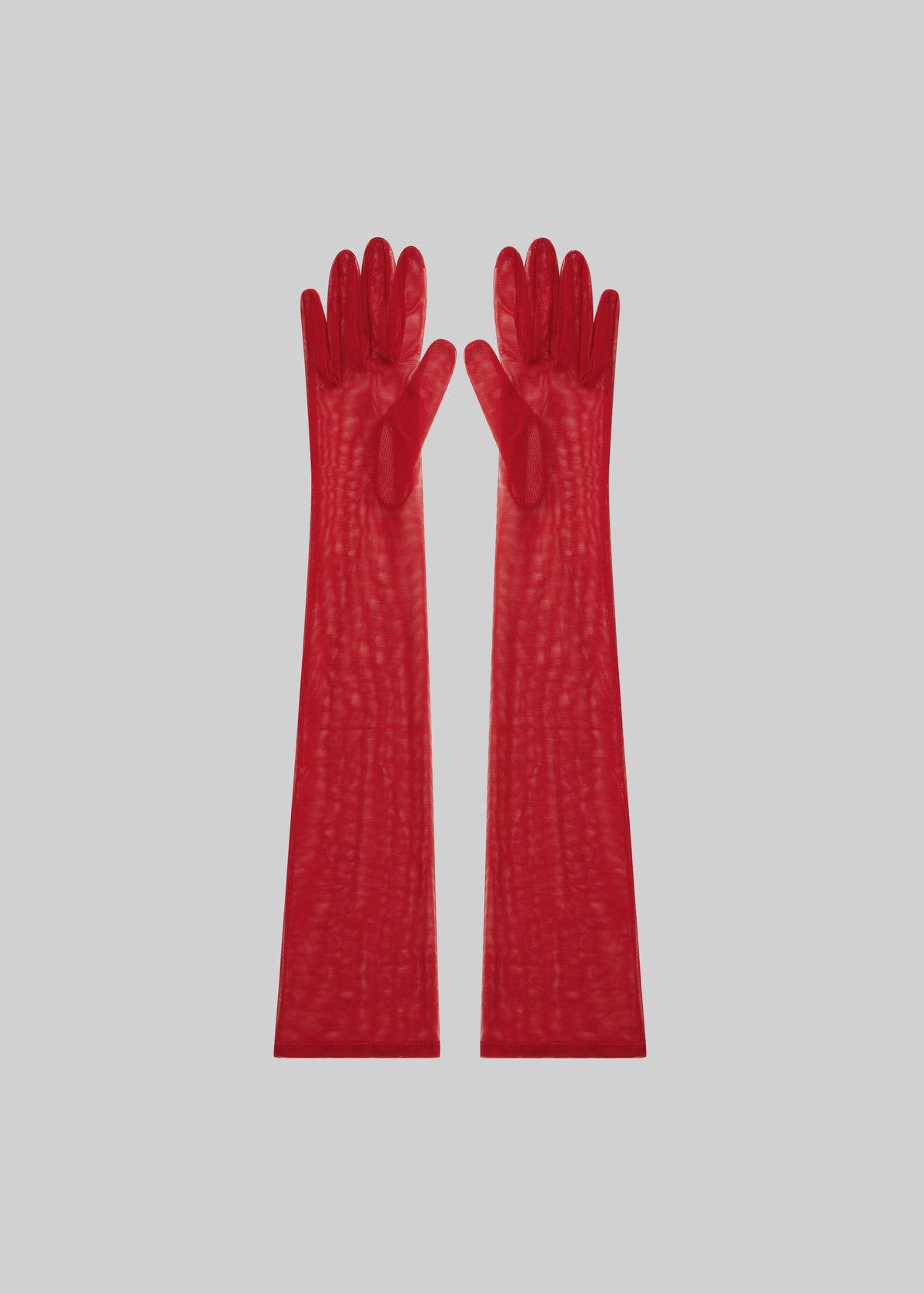Inna Mesh Long Gloves - Red - 7