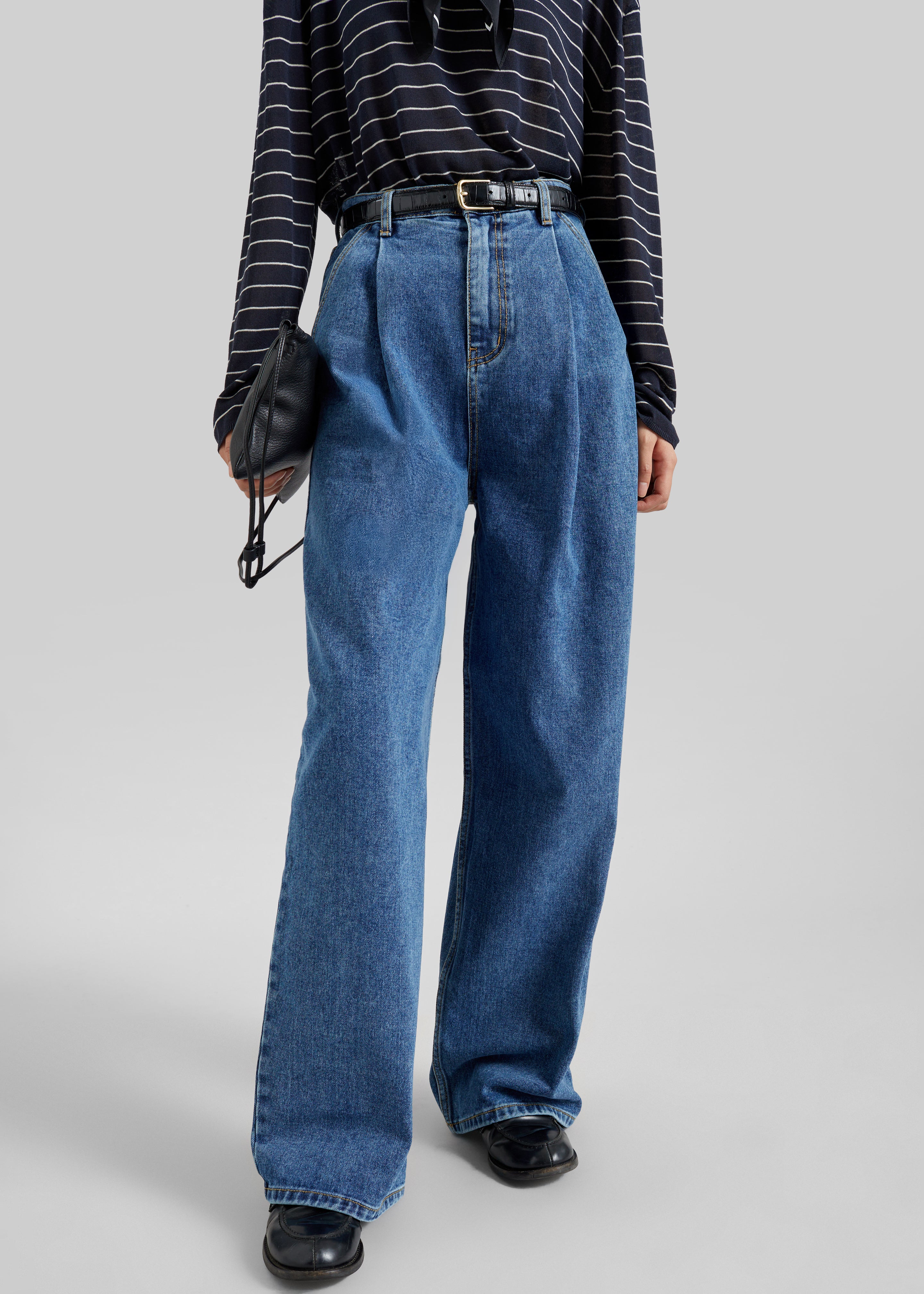 Isabella Denim Pants - Medium Wash – The Frankie Shop