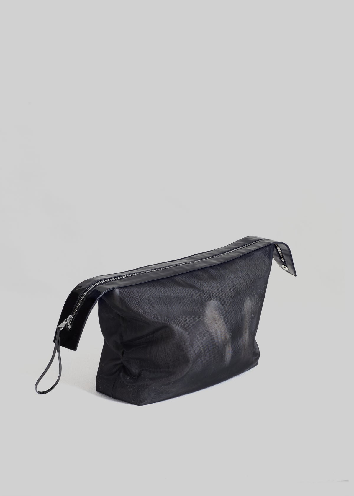 Isera Fur Mesh Bag - Grey