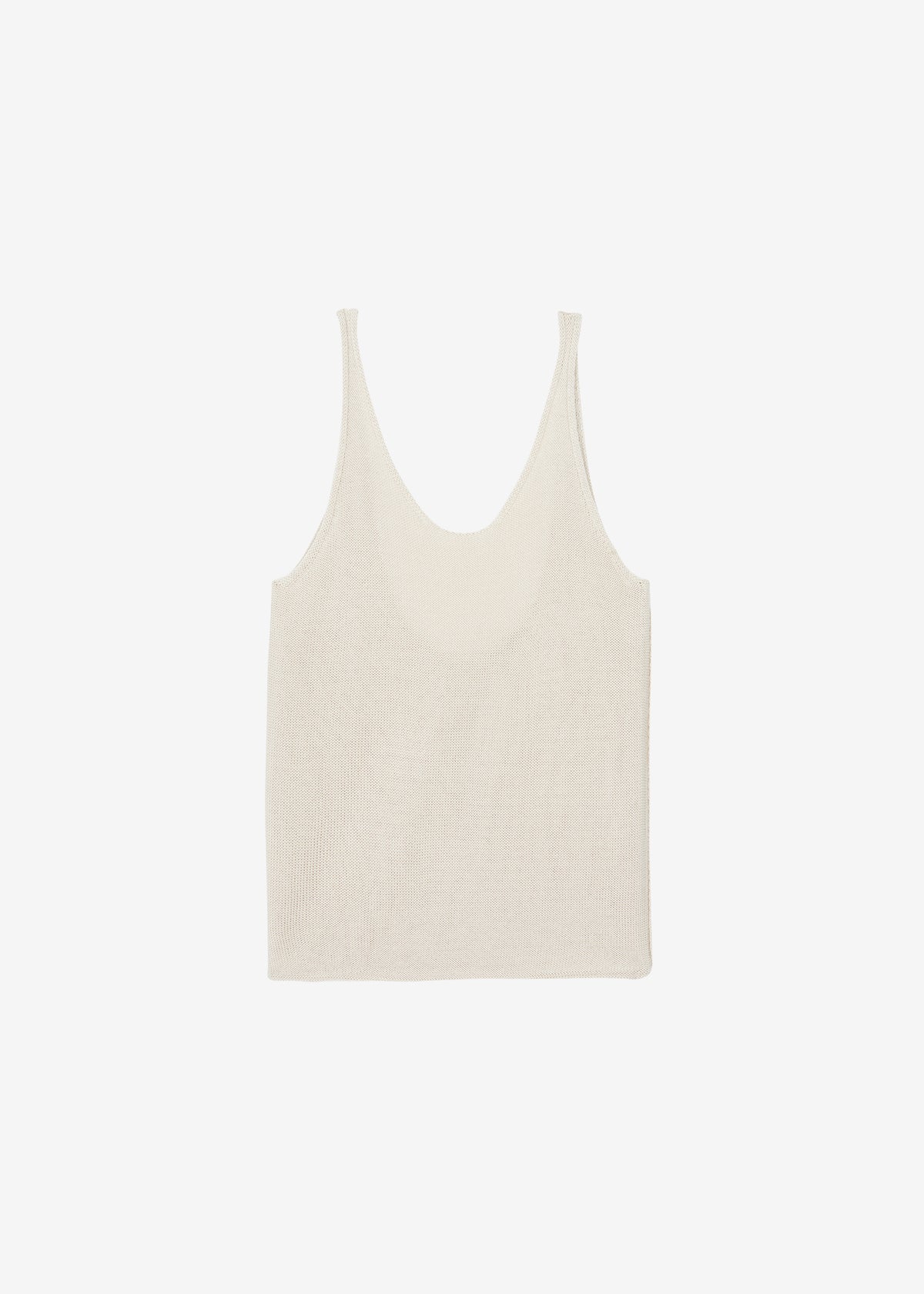 Islay Open-Back Knit Tank - Beige - 12