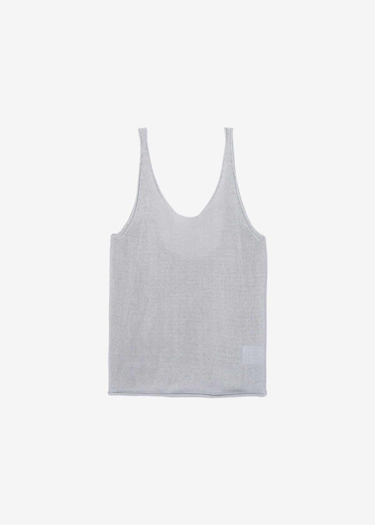 Islay Open-Back Knit Tank - Grey - 6