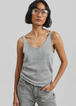 Islay Open-Back Knit Tank - Grey