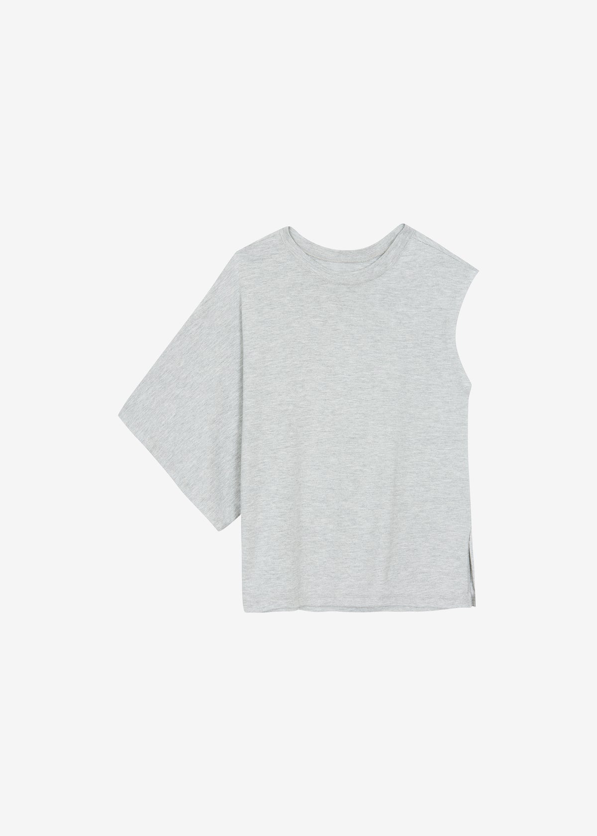 Ismere One-Sleeve Asymmetric Top - Grey - 9
