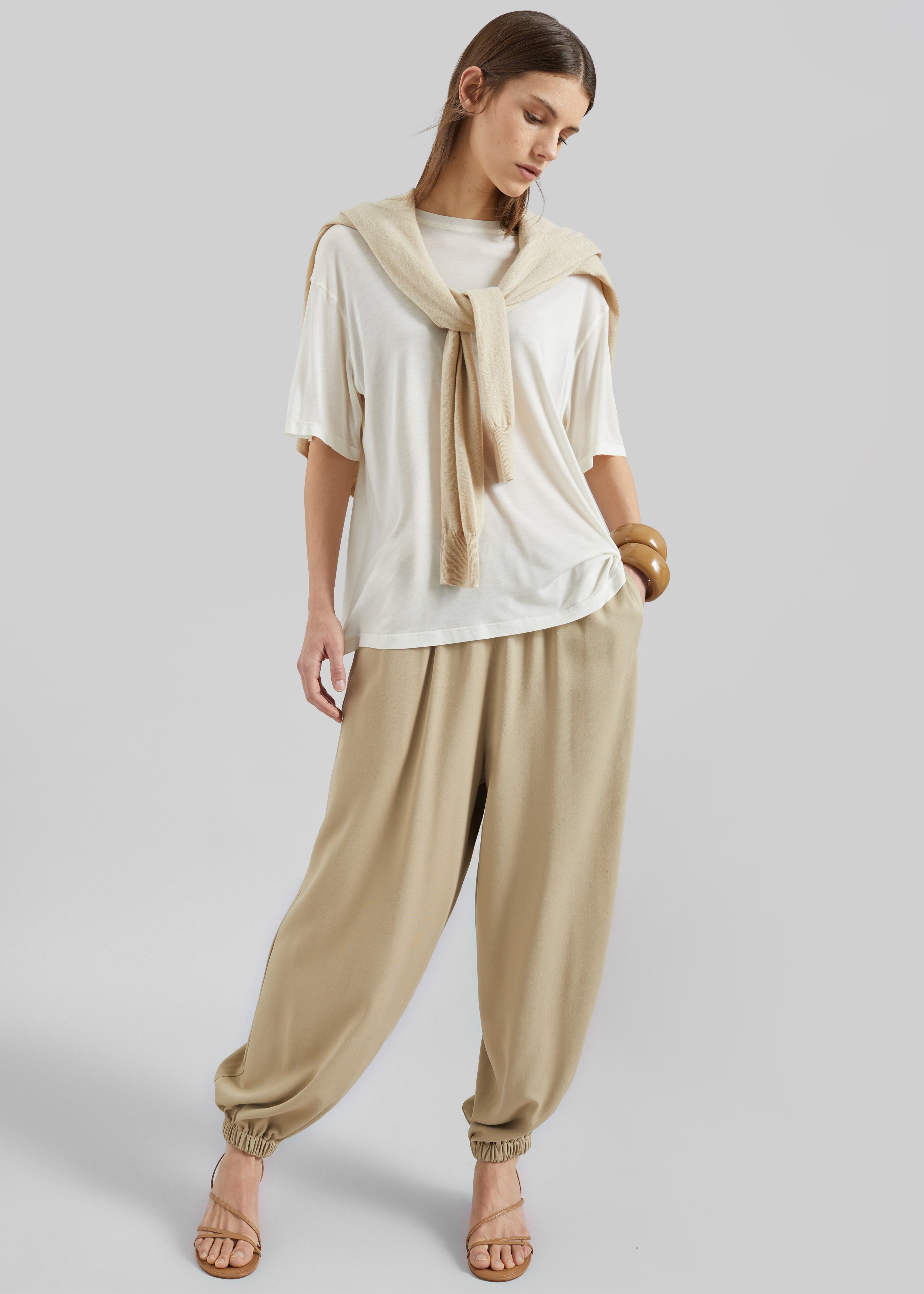 Isola Fluid Balloon Pants - Beige - 6