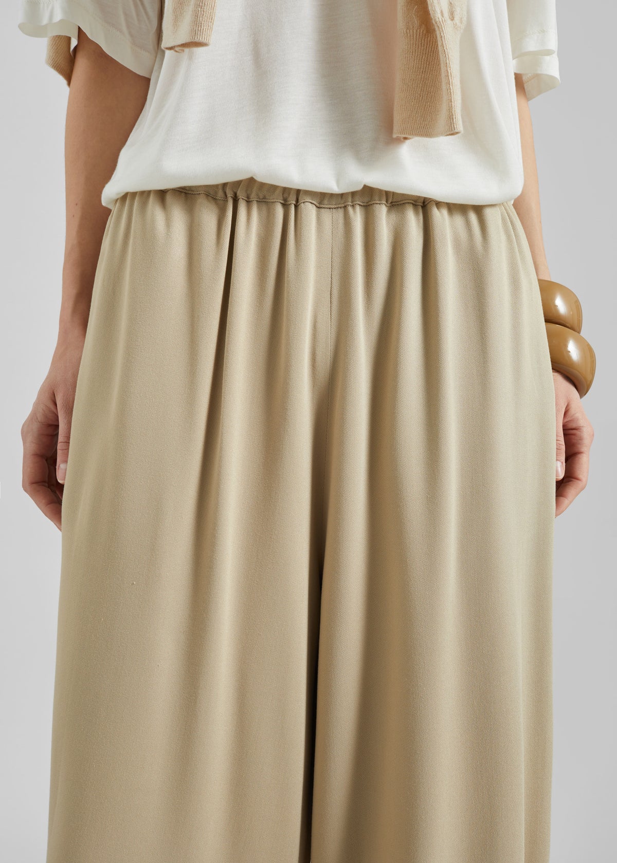 Isola Fluid Balloon Pants - Beige - 8