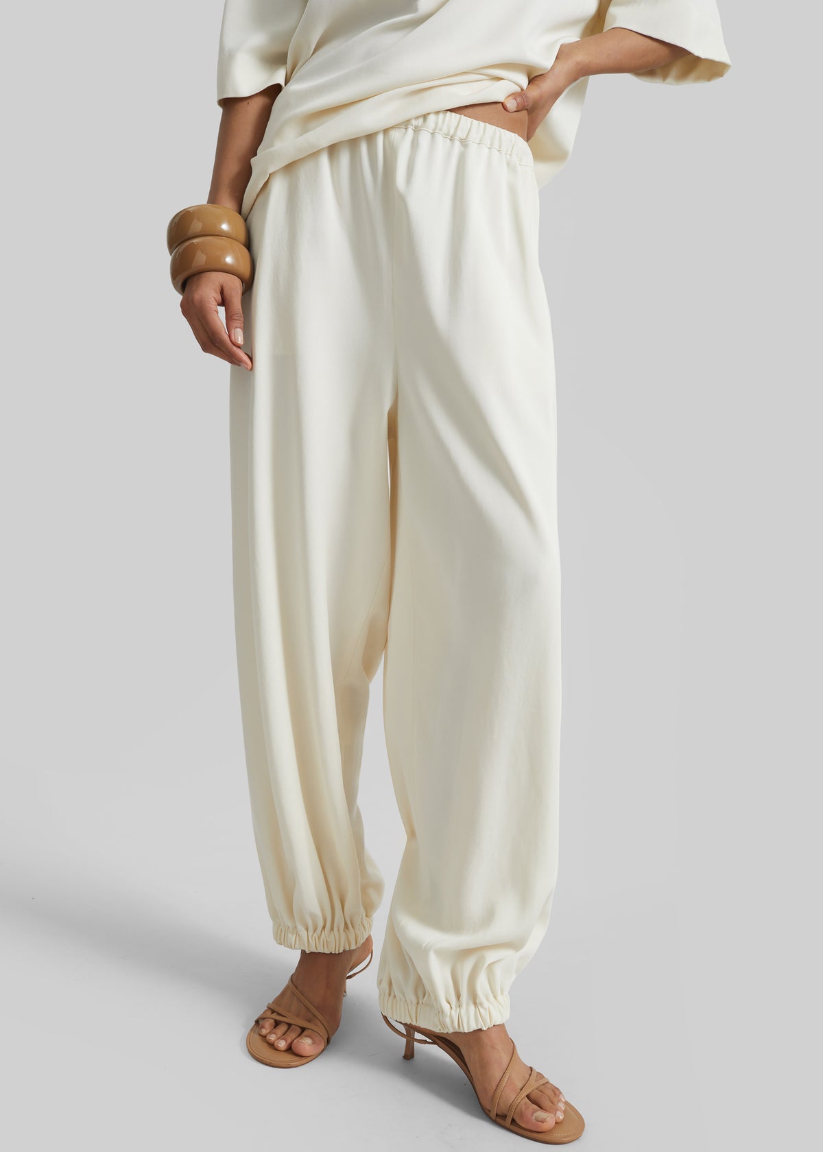 Isola Fluid Balloon Pants - Ivory - 4