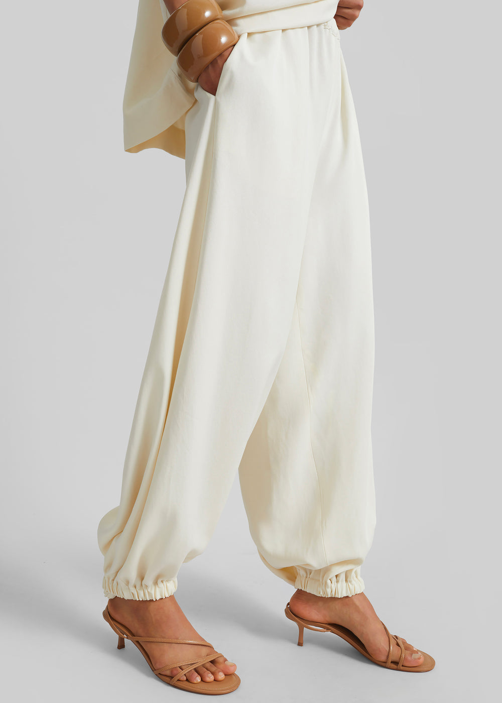 Isola Fluid Balloon Pants - Ivory - 1