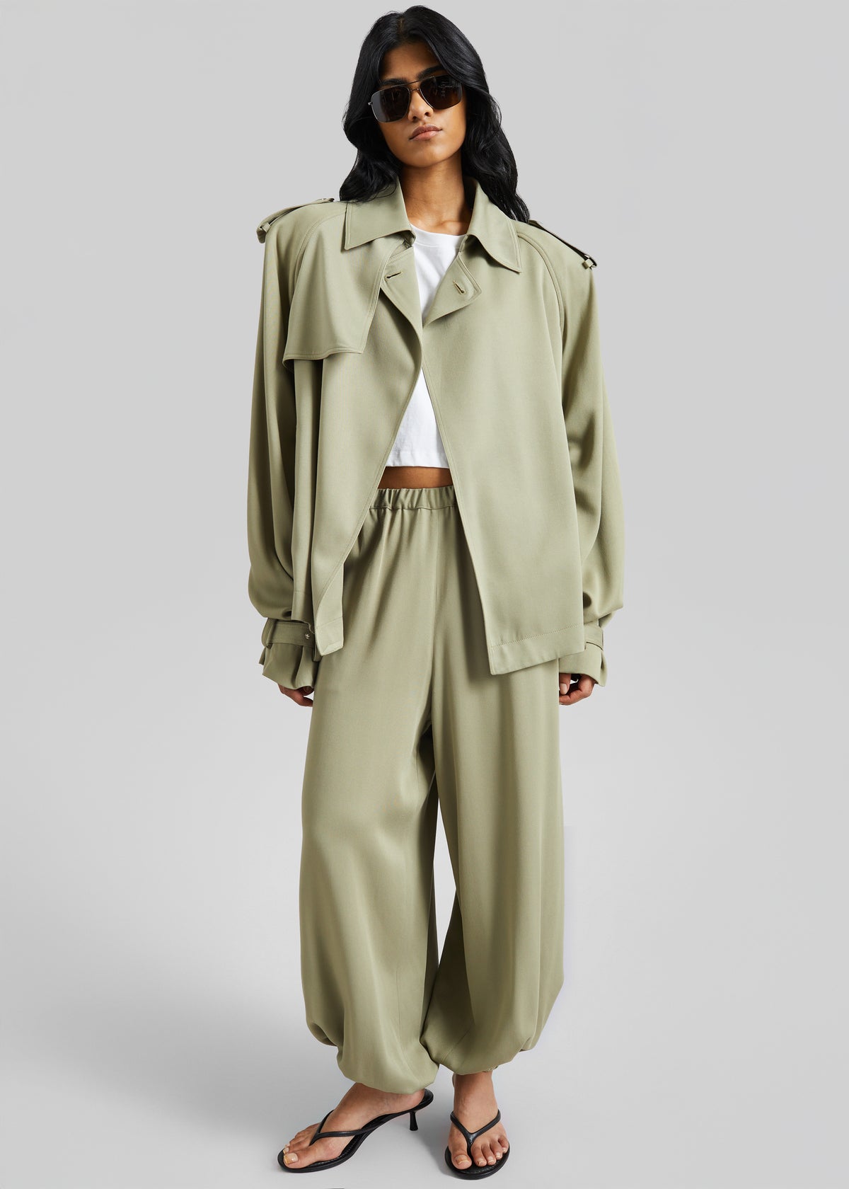 Isola Fluid Balloon Pants - Sage - 5