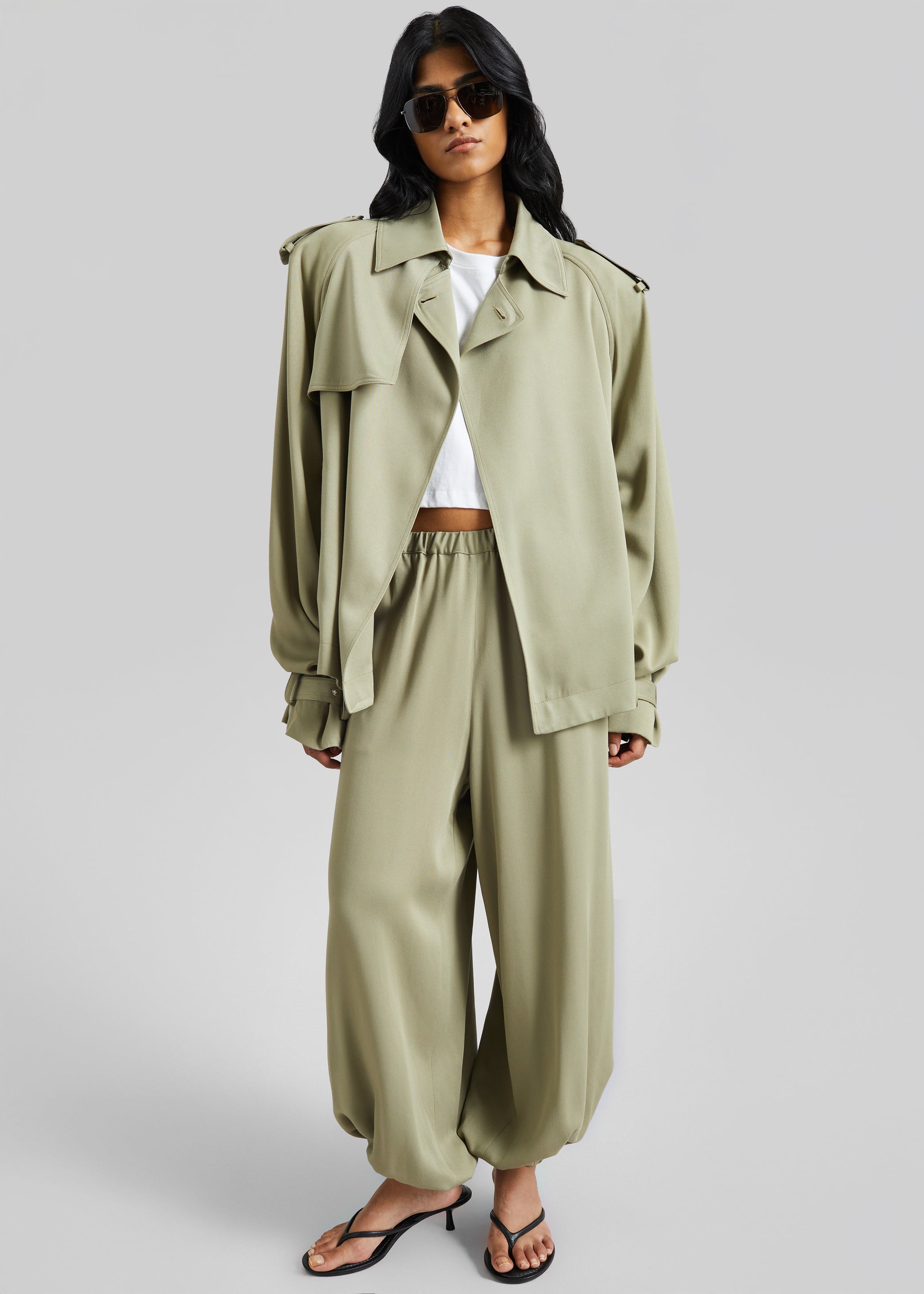 Shop the look image for Isola Fluid Balloon Pants - Sage