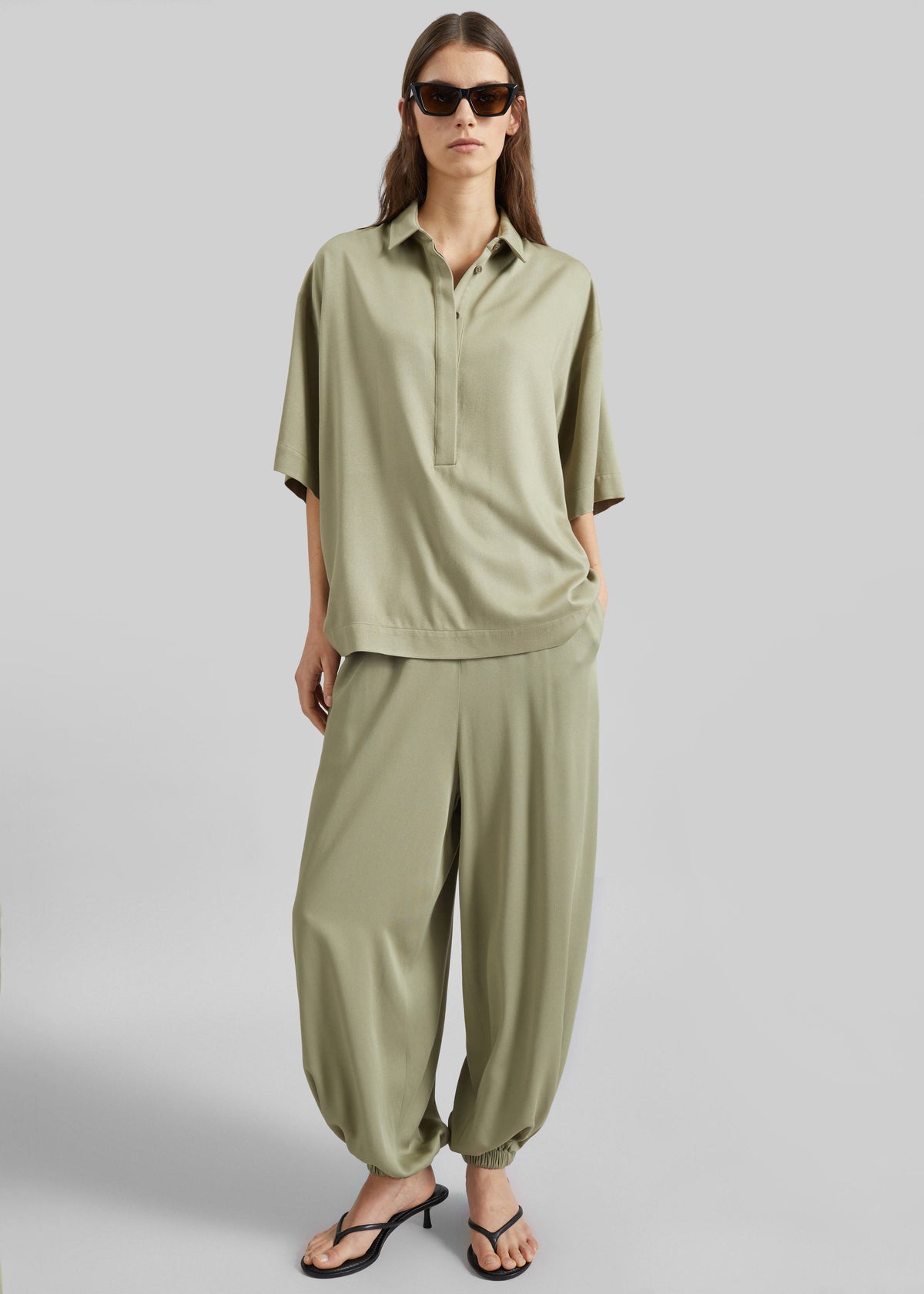 Isola Fluid Balloon Pants - Sage - 3