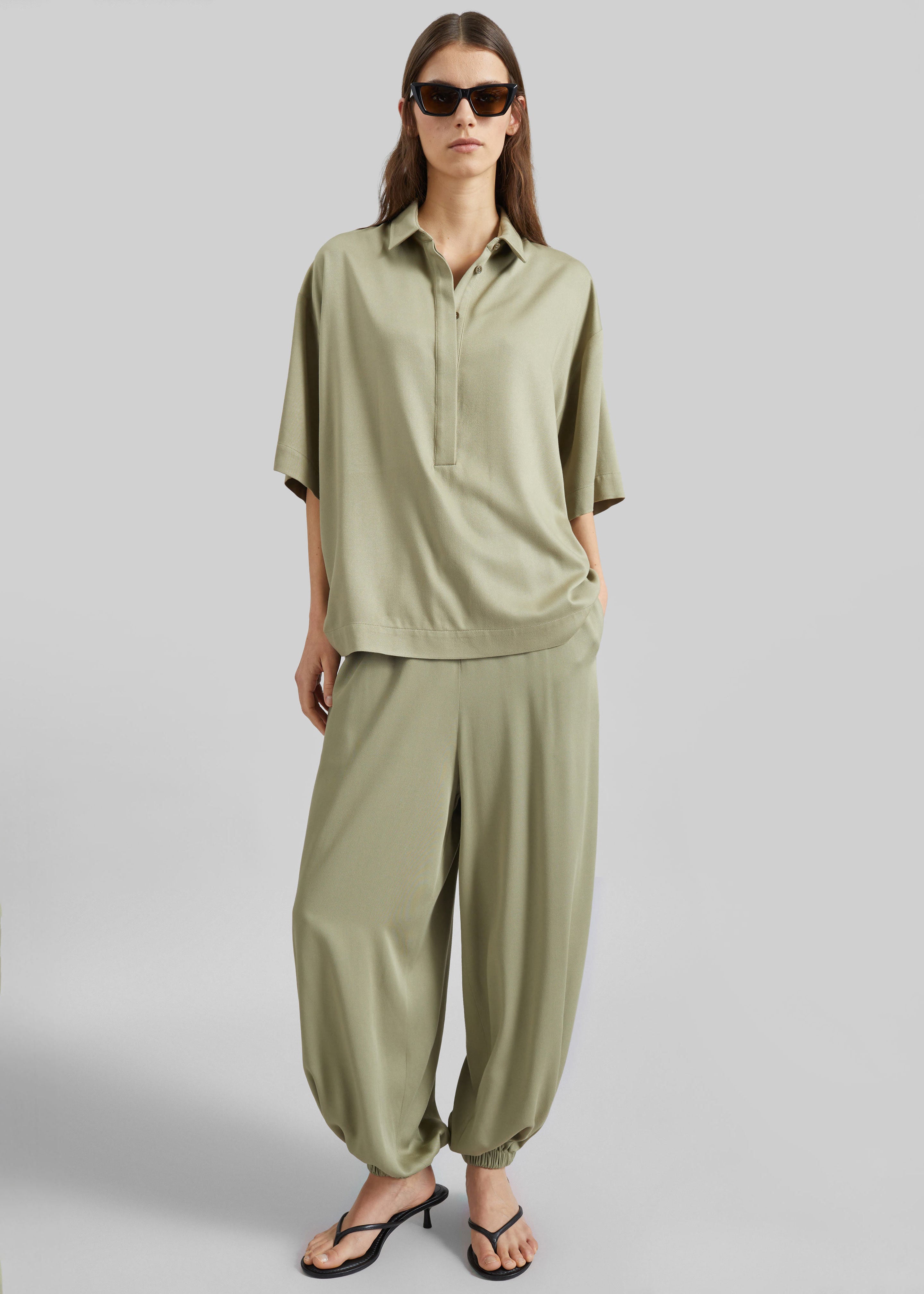 Isola Fluid Balloon Pants - Sage - 3