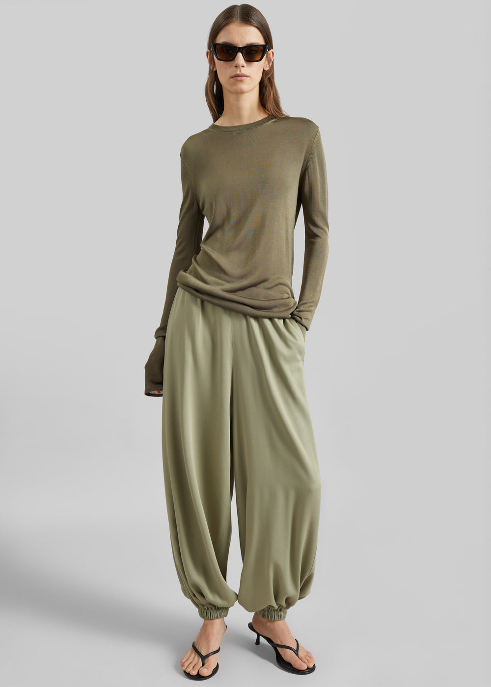 Isola Fluid Balloon Pants - Sage