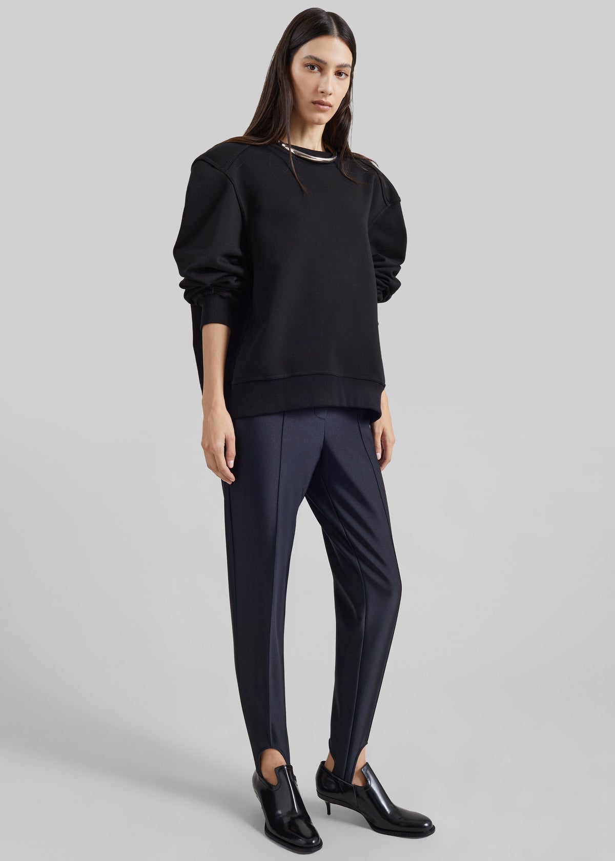 Isore Padded Sweatshirt - Black