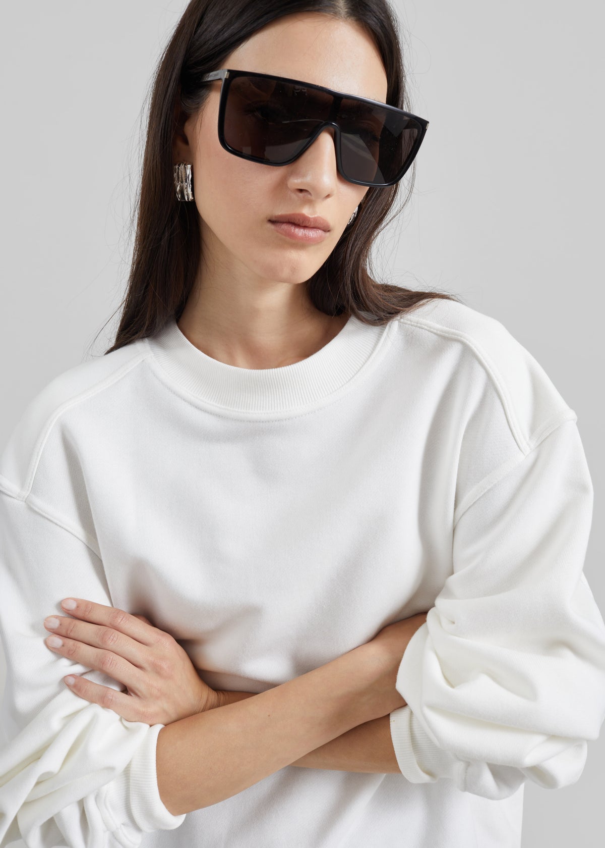Isore Padded Sweatshirt - White