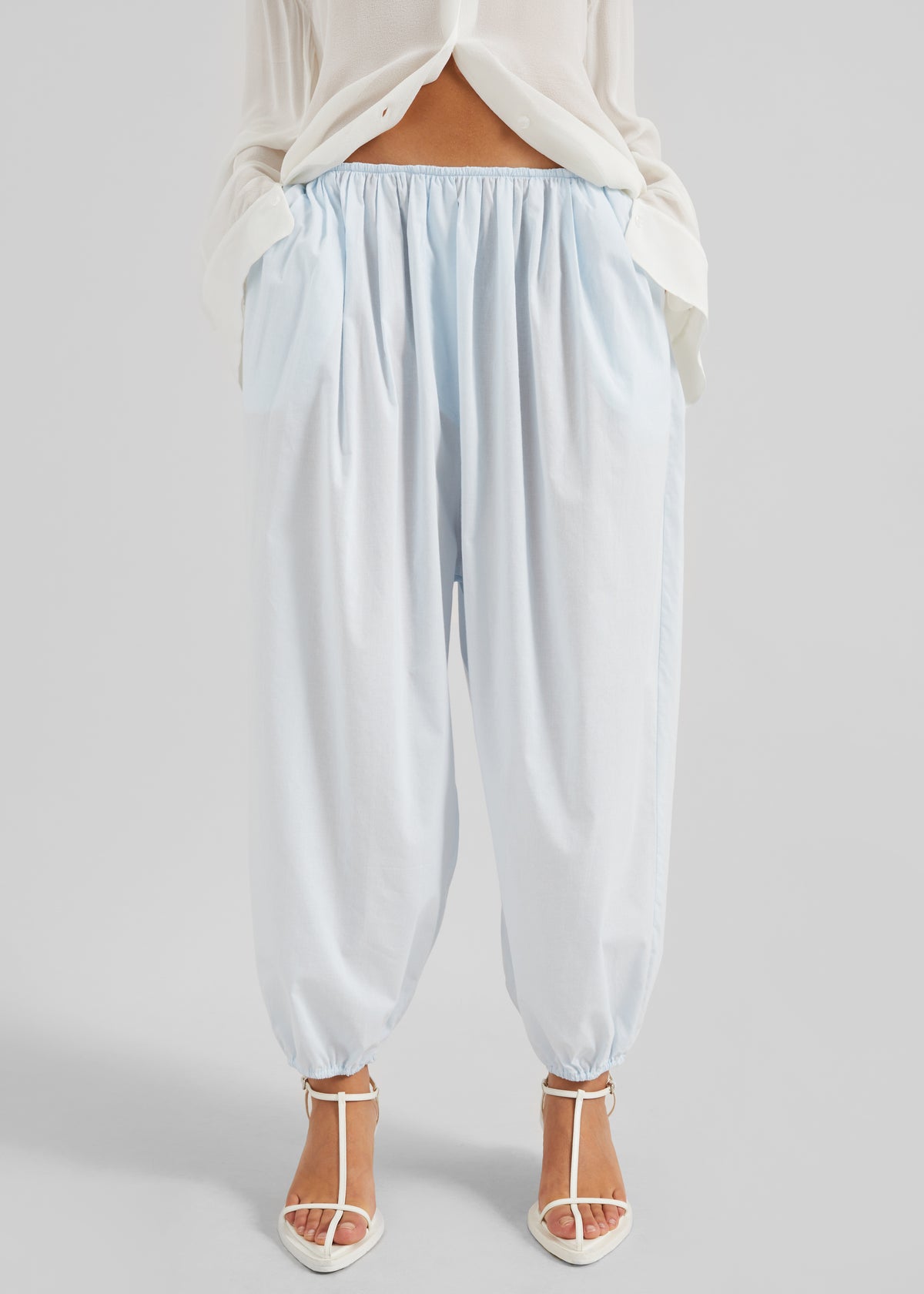 Isorella Balloon Pants - Light Blue - 5