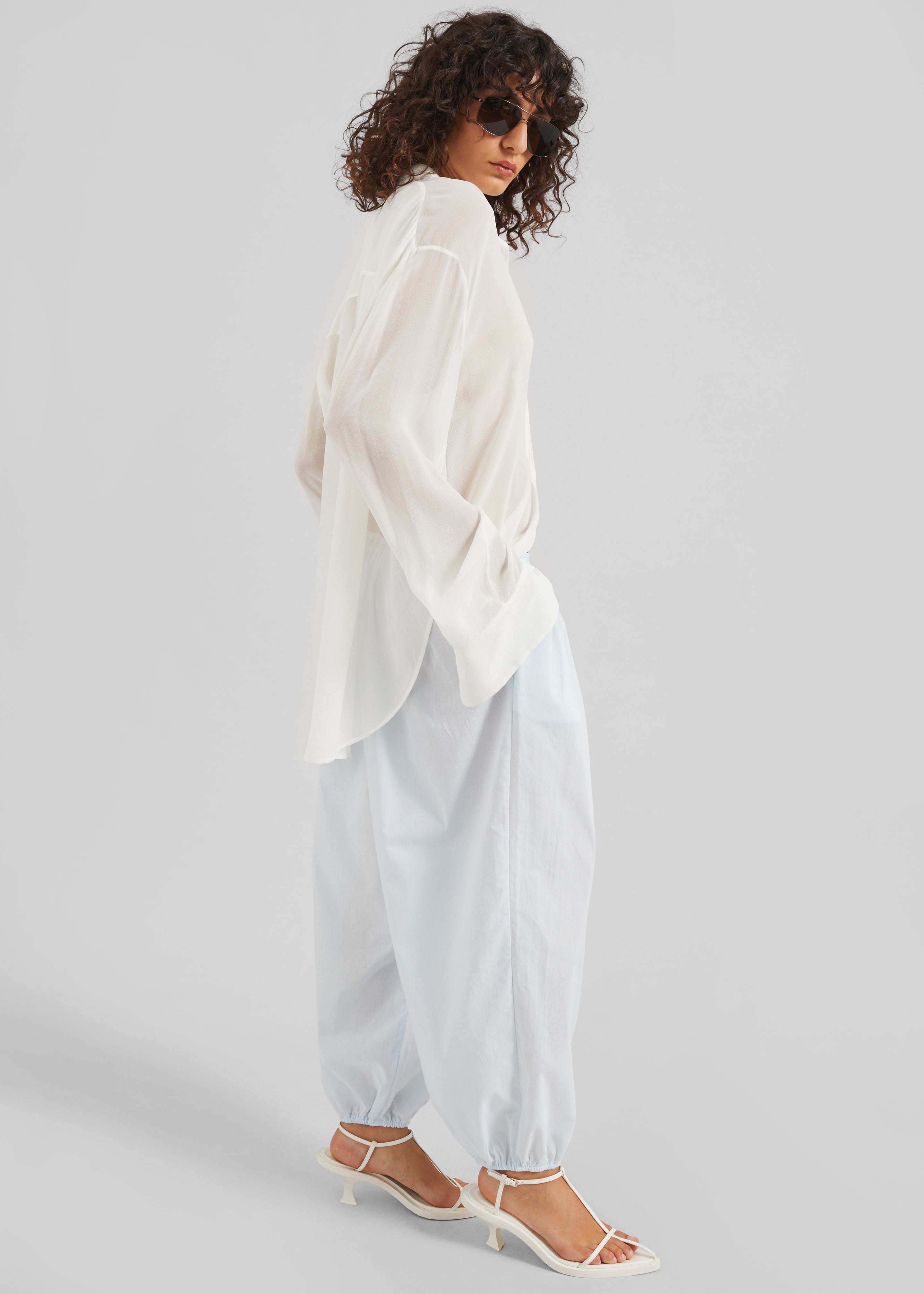 Isorella Balloon Pants - Light Blue - 7