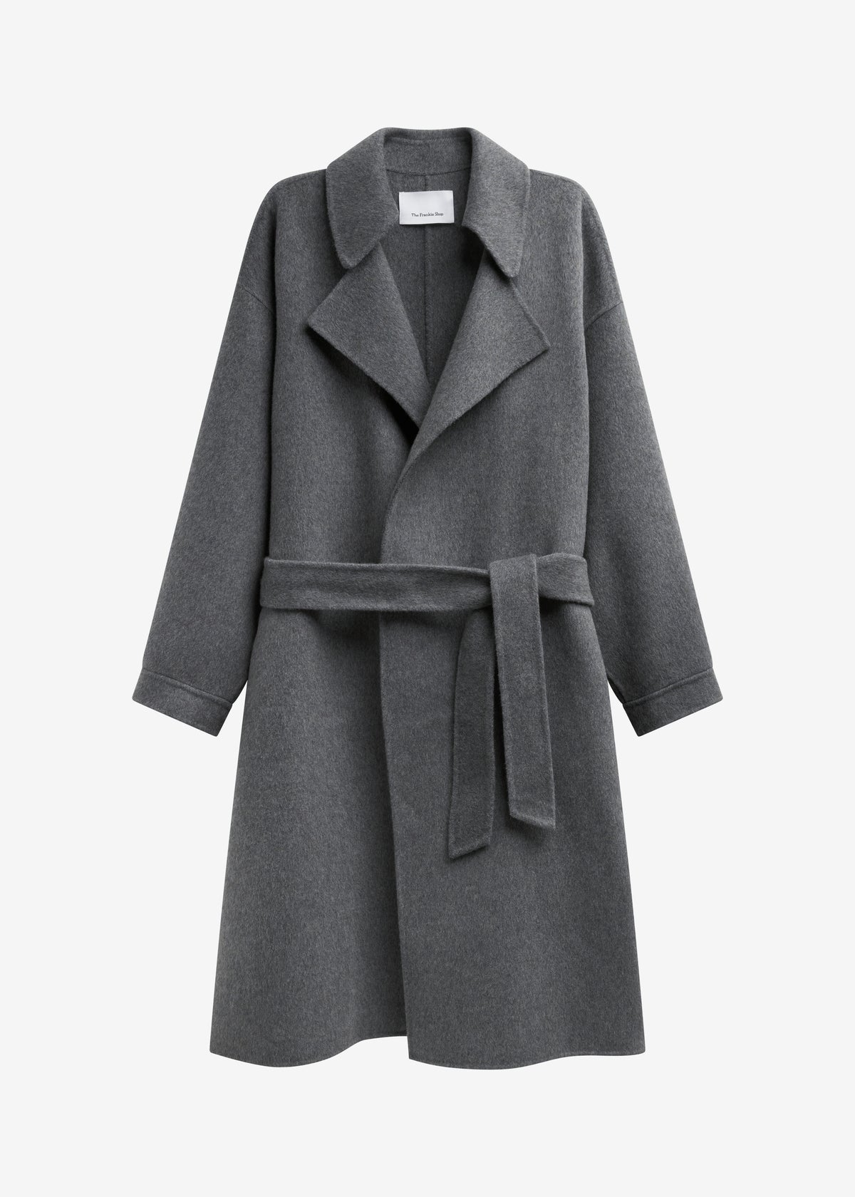 Issen Wool Trench Coat - Grey - 7