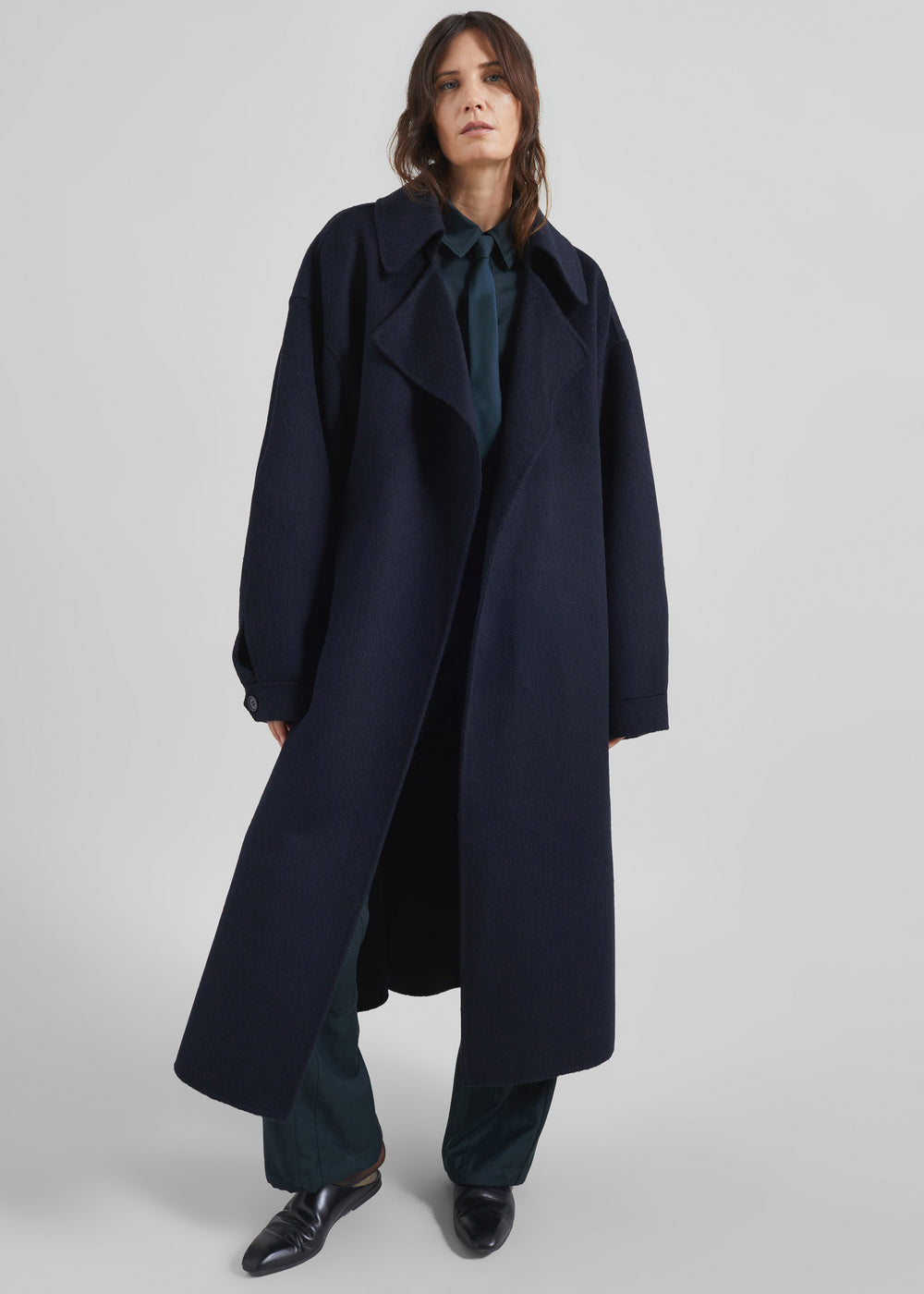 Jane Long Coat - Black – The Frankie Shop