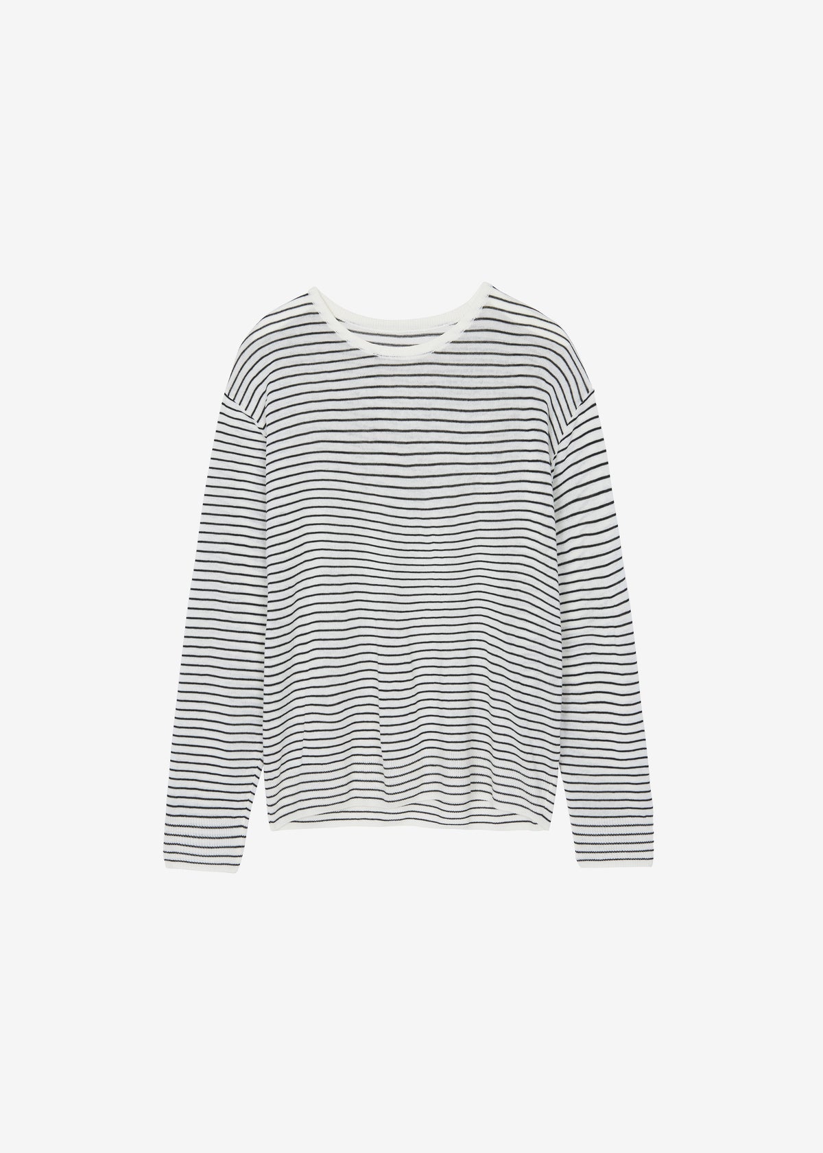 Iven Knit Pullover - White/Black Stripe - 9