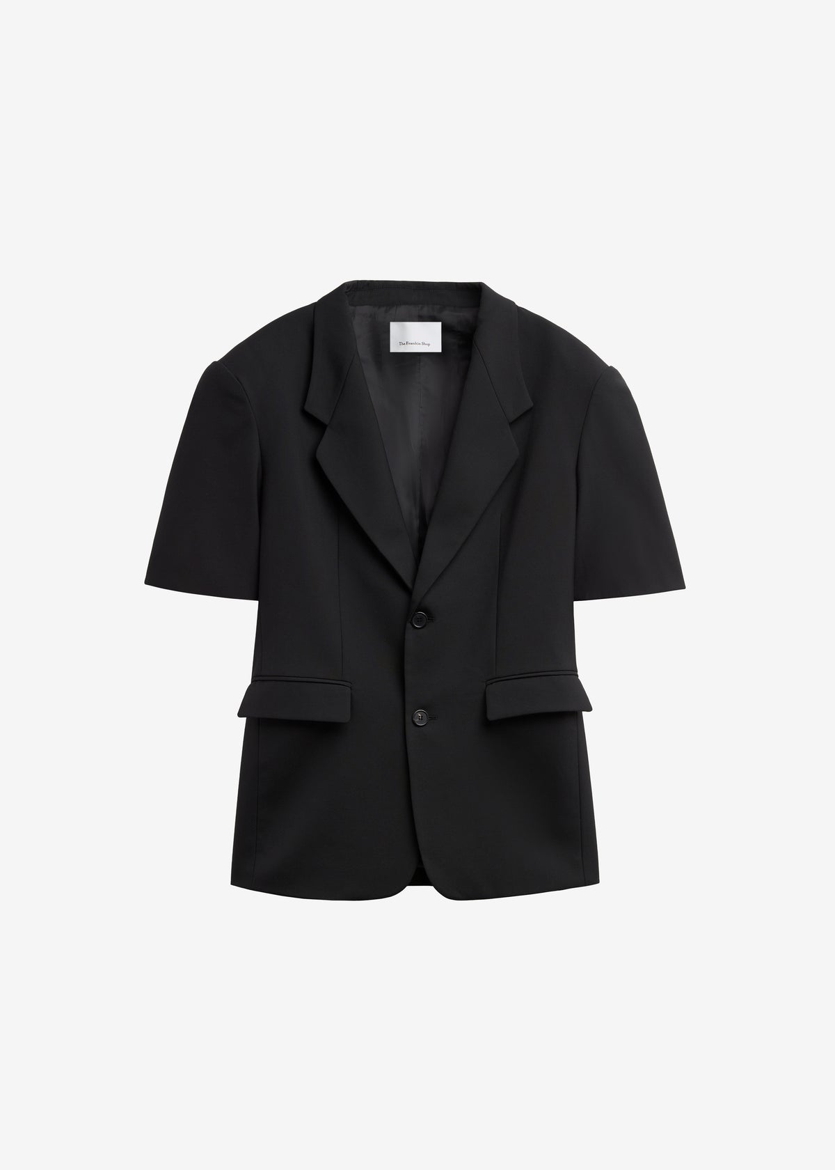 Ivora Short Sleeve Blazer - Black