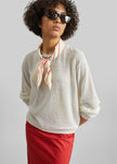 Ivrea Sheer Knit Top - Ivory
