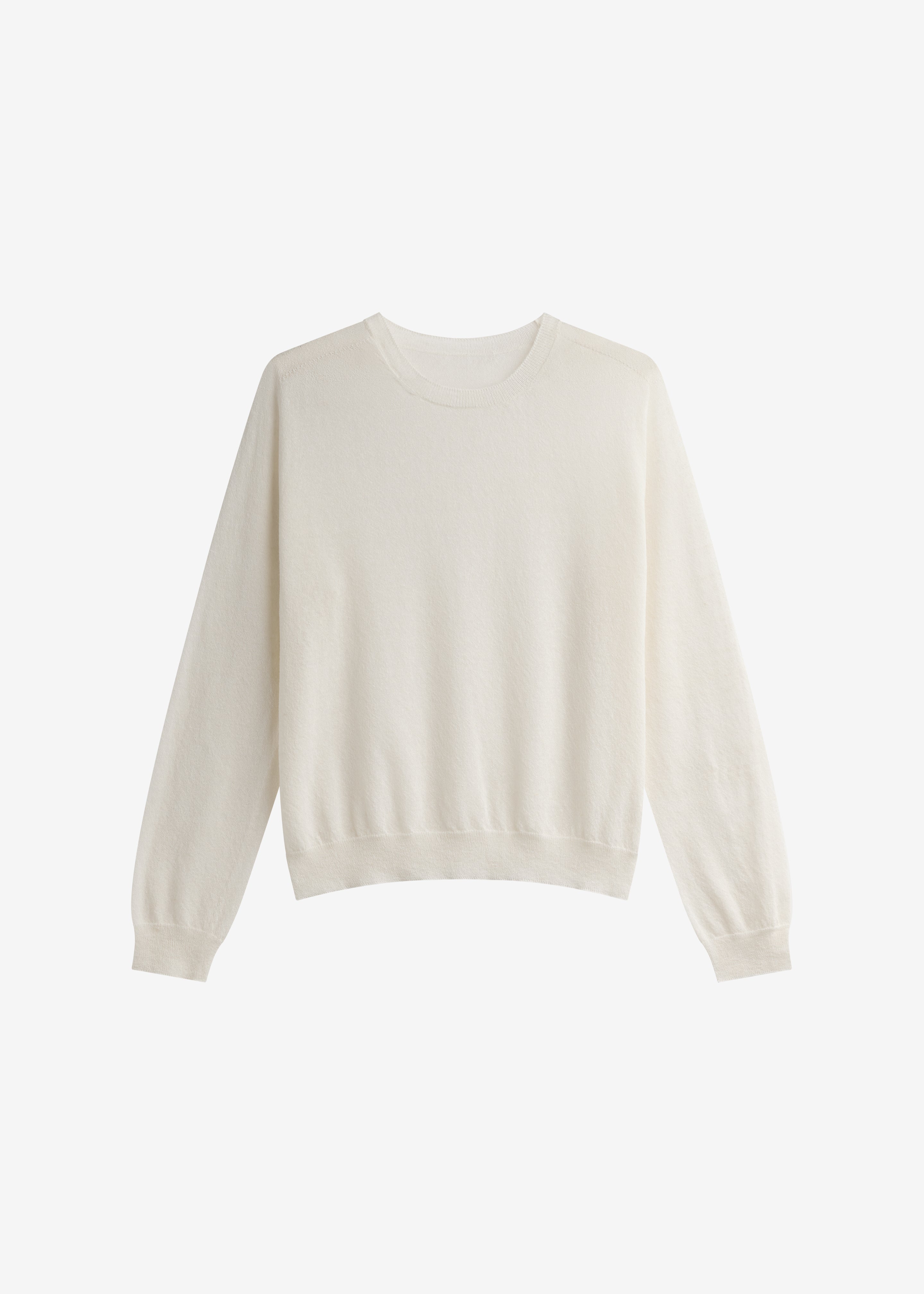 Ivrea Sheer Knit Top - Ivory - 8