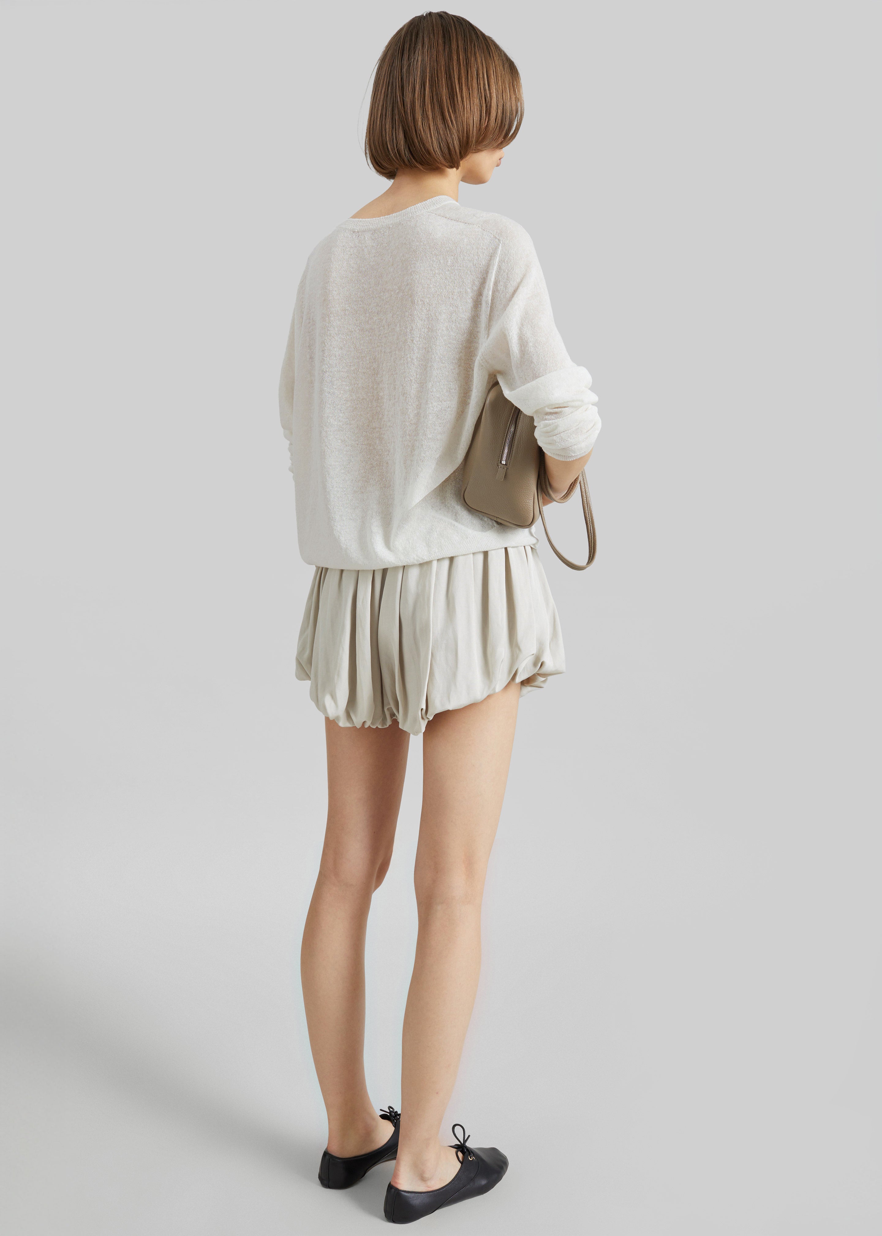 Ivrea Sheer Knit Top - Ivory - 7