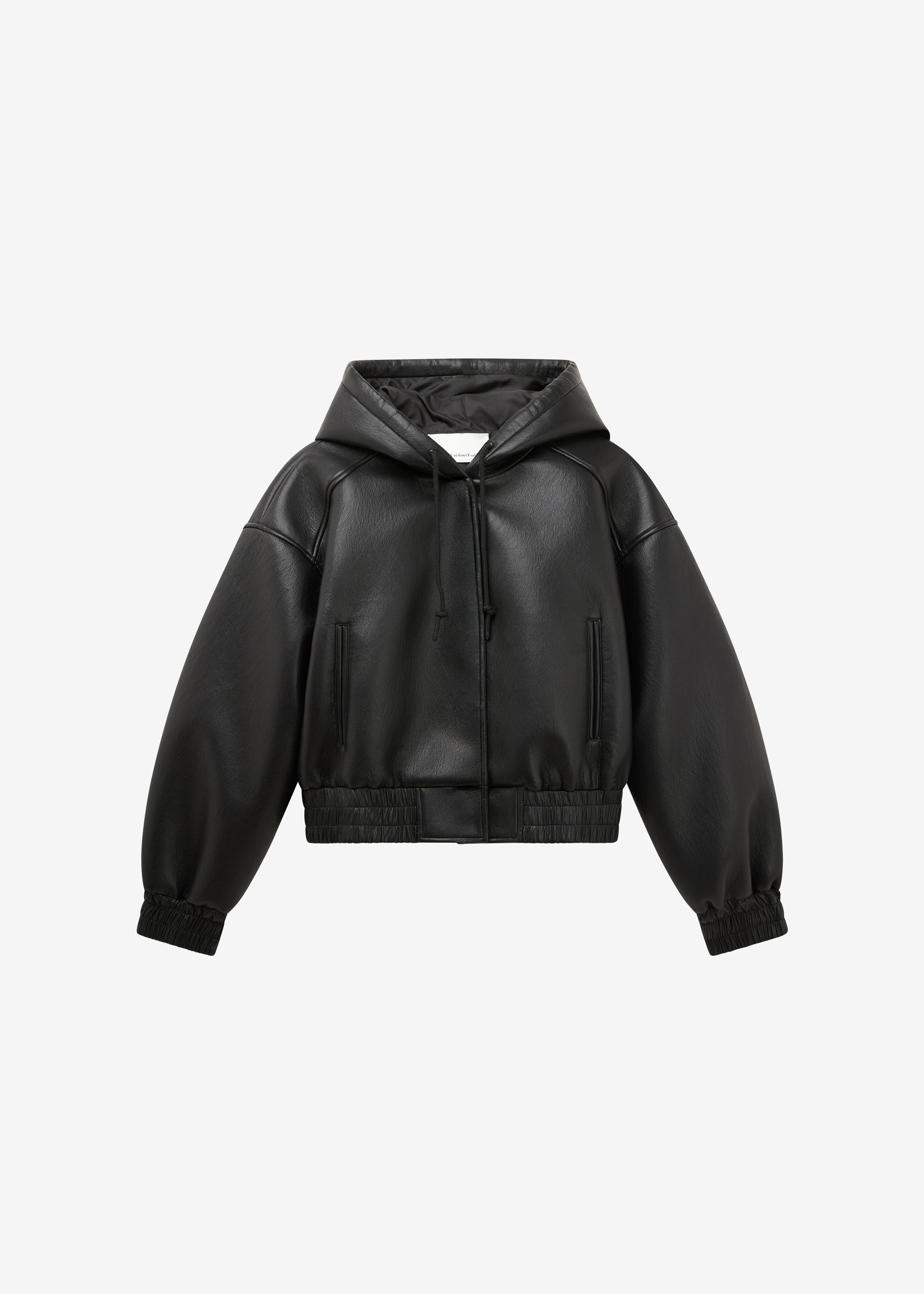 Jackson Faux Leather Bonded Bomber - Black - 7