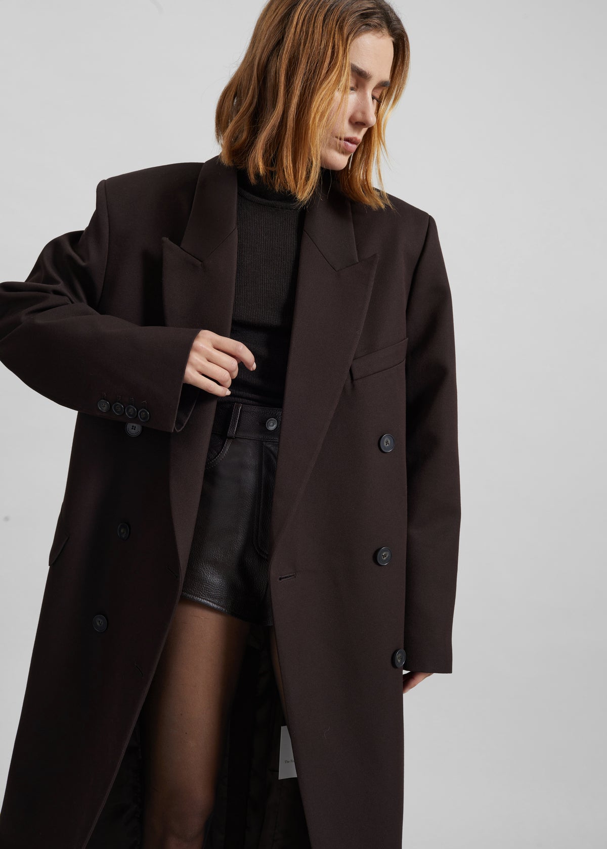 Jane Long Coat - Brown - 1