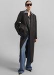 Jane Long Coat - Grey Melange
