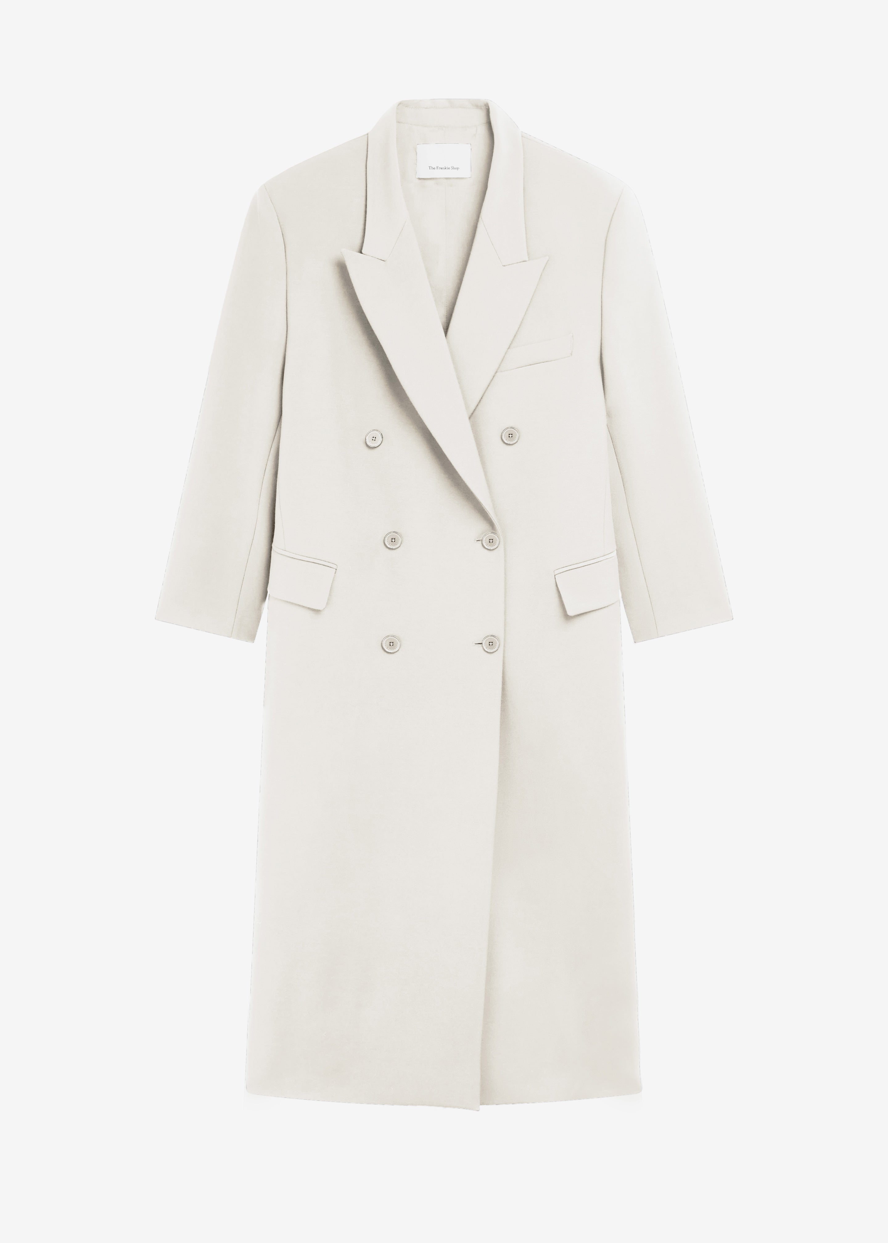 Jane Long Coat - White – The Frankie Shop