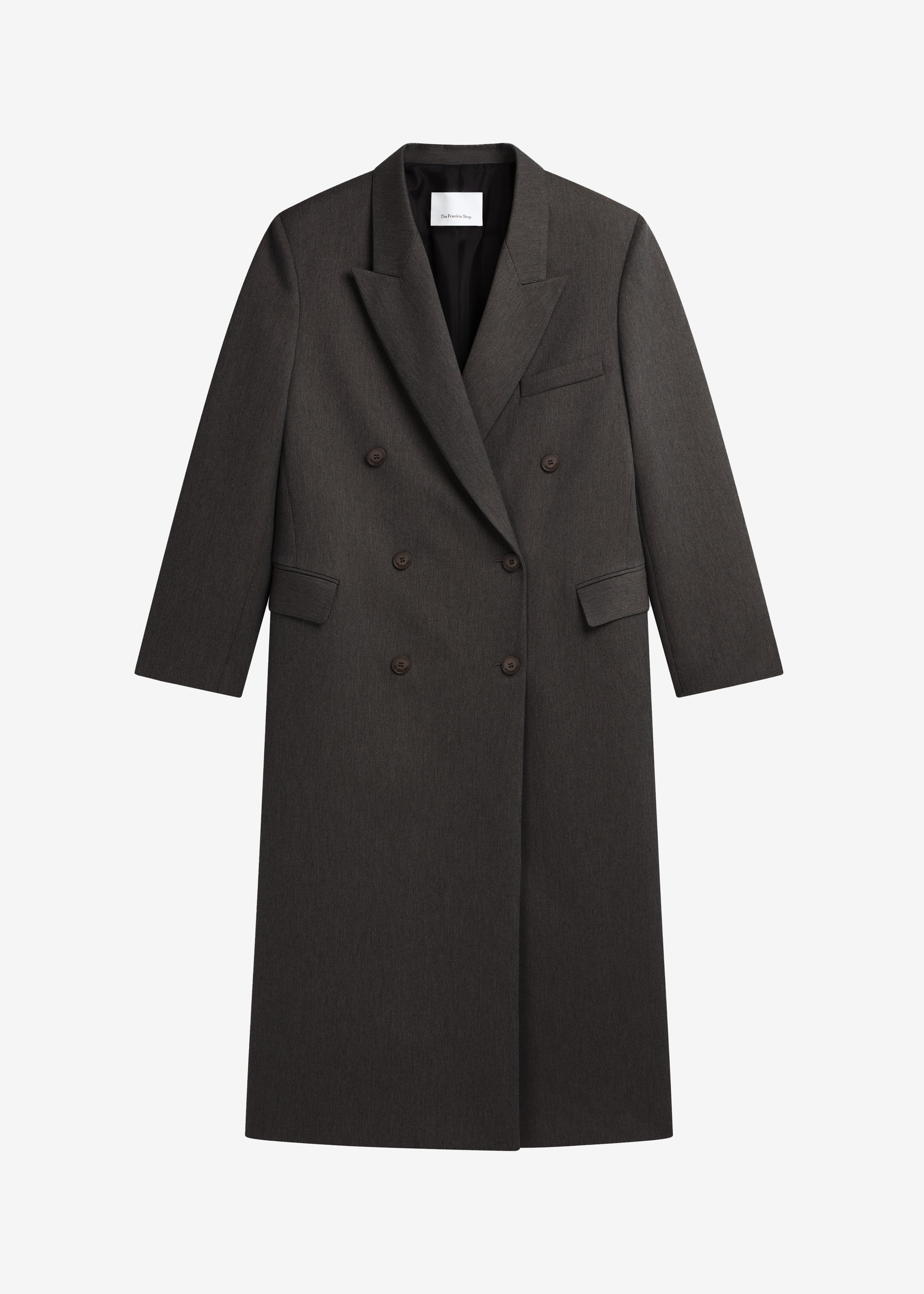 Jane Long Coat - Grey Melange – The Frankie Shop