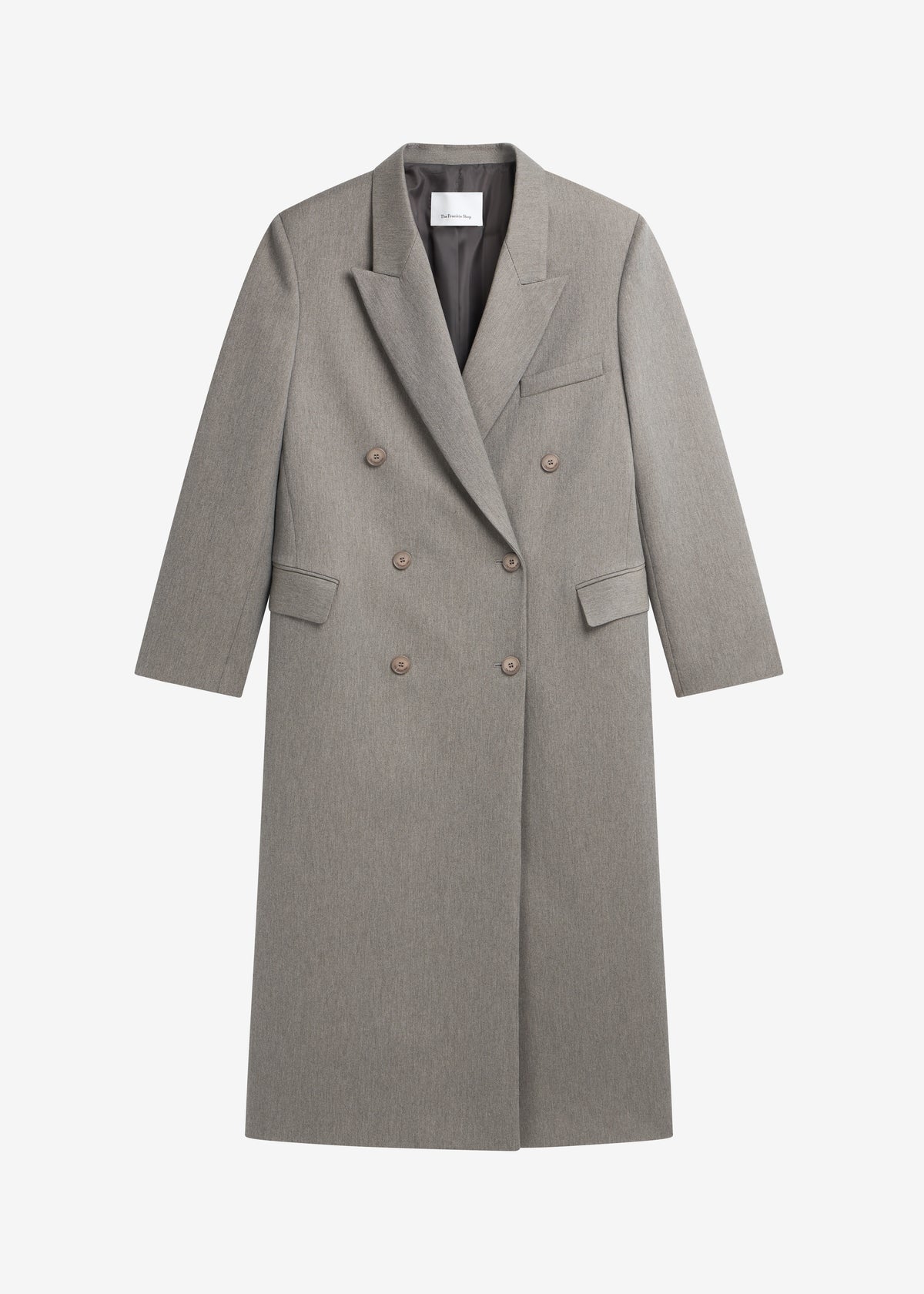 Jane Long Coat - Taupe Melange - 10