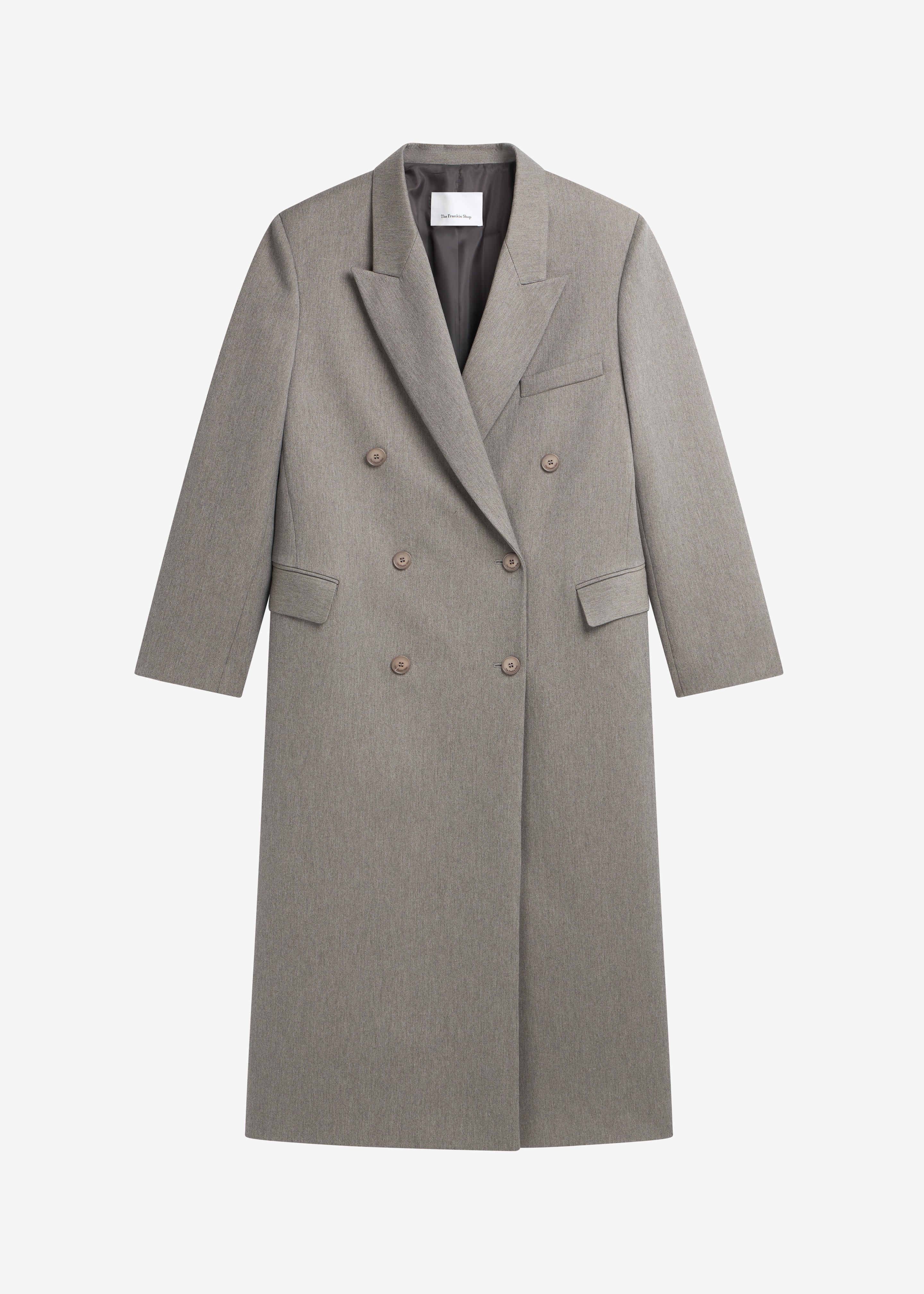 Jane Long Coat - Taupe Melange - 10