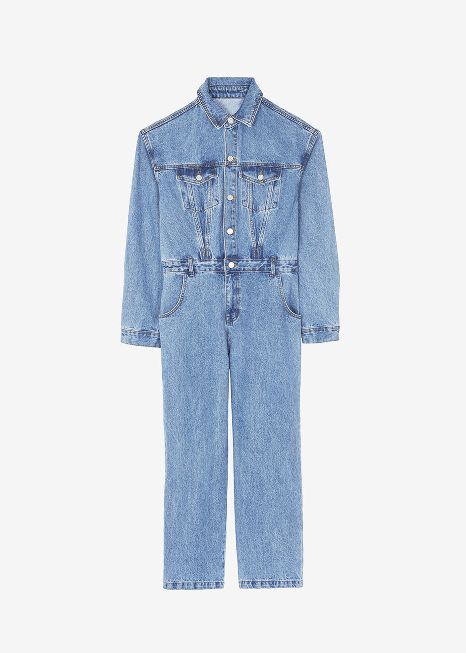 Jas Denim Jumpsuit - Dark Indigo - 14