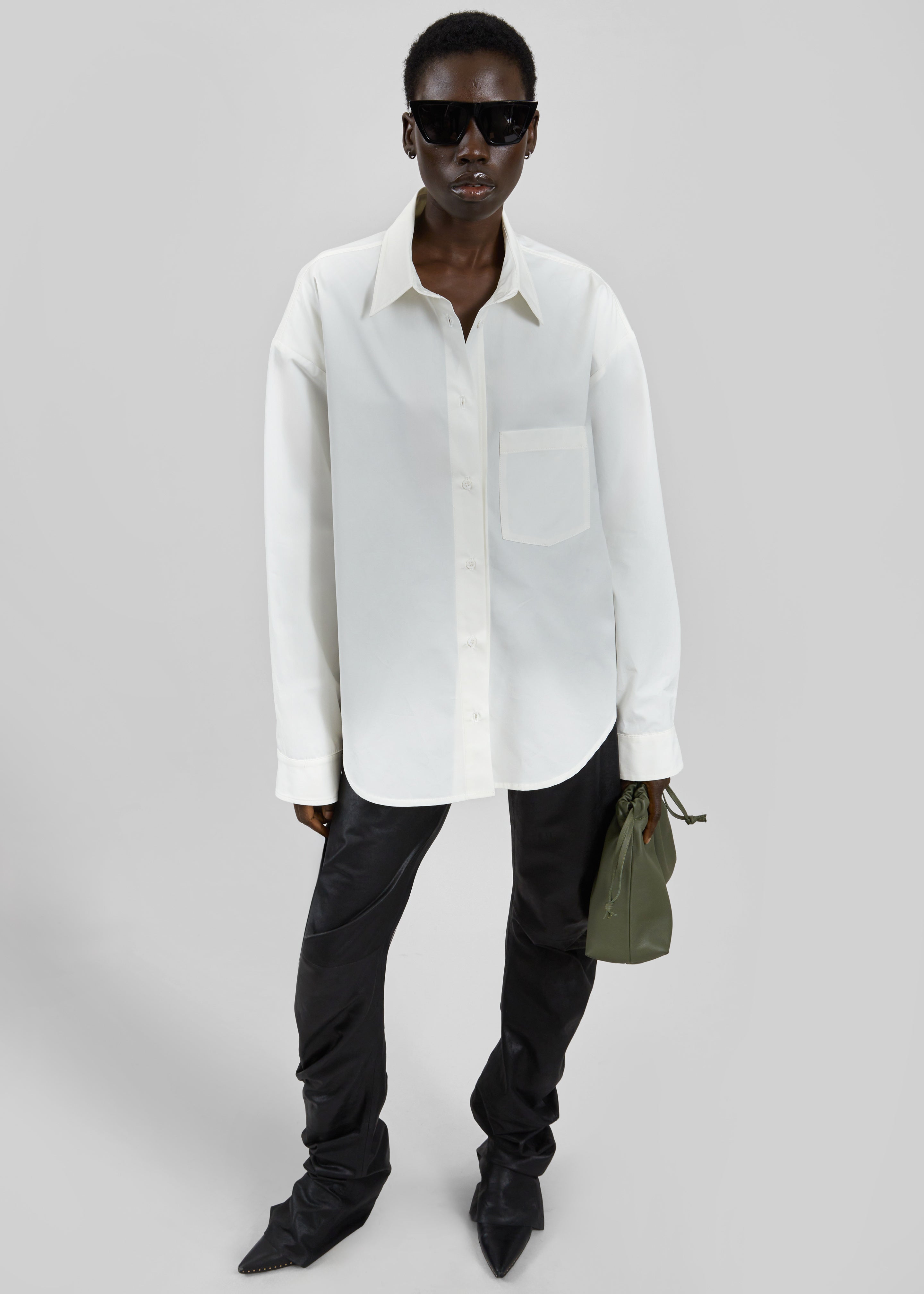 Jaslen Padded Shirt - White - 1